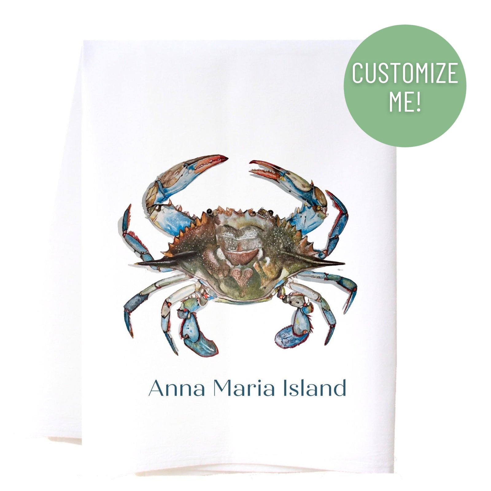 Sea Crab Kitchen Towel
