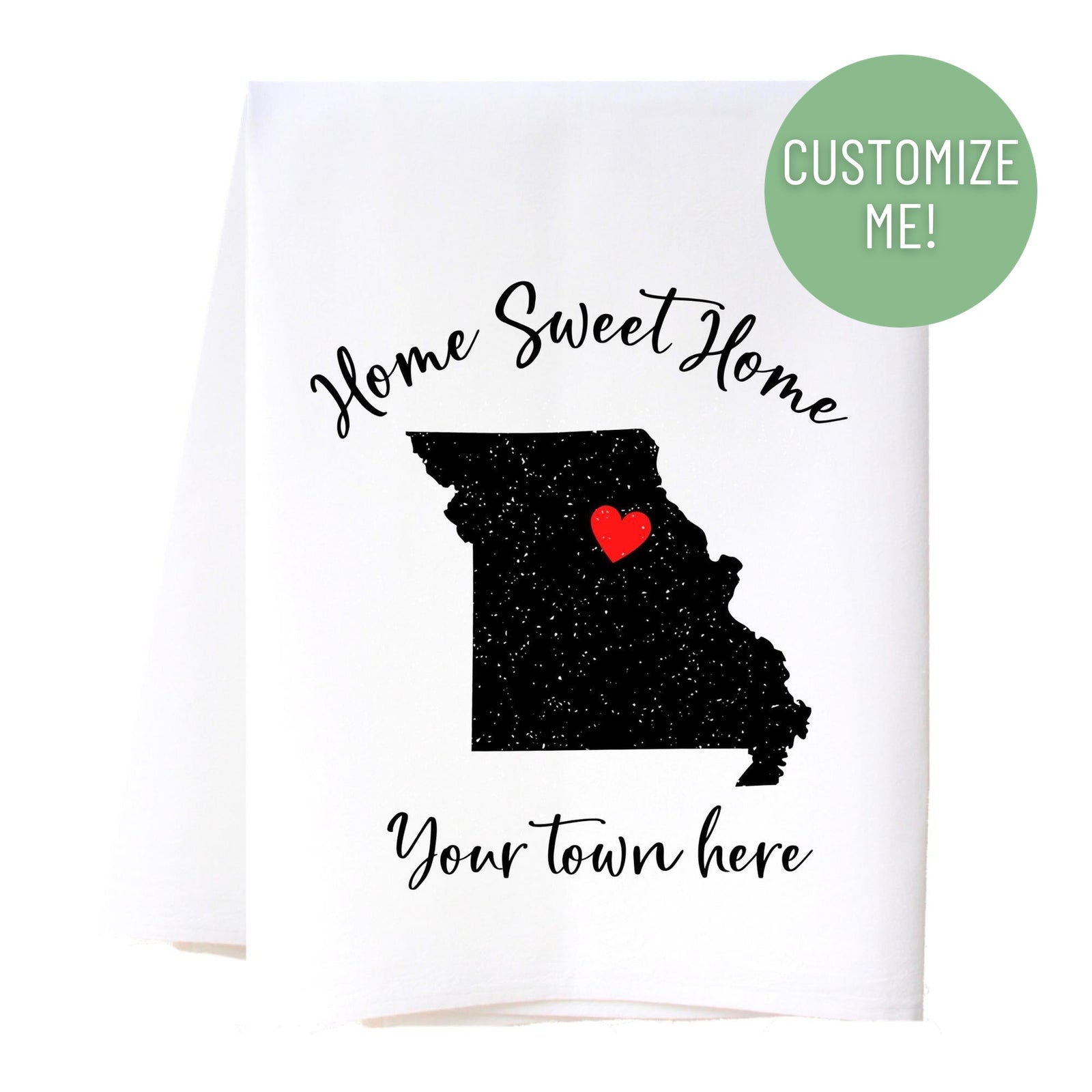 State Heart Kitchen Towel Kitchen Towels - Southern Sisters