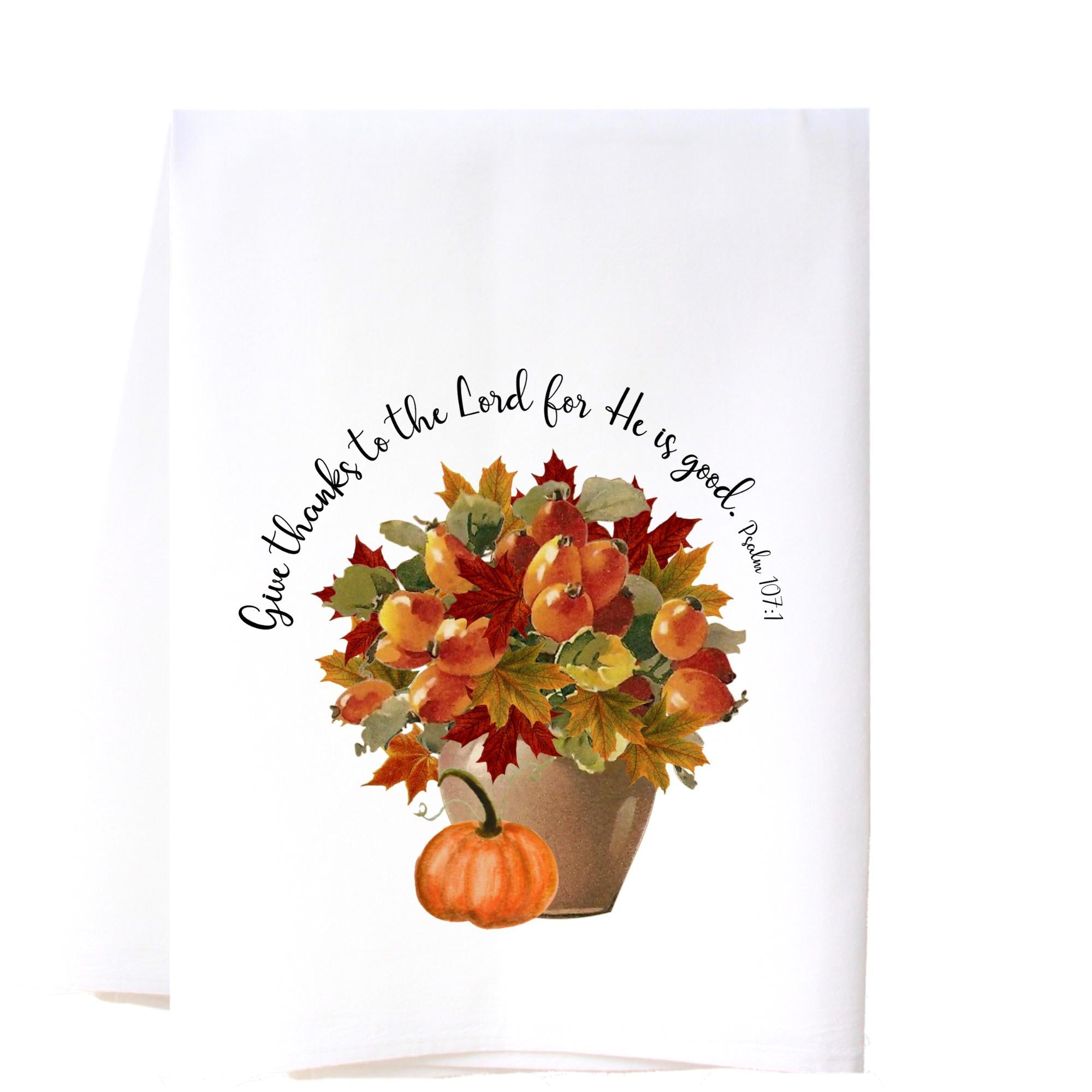 Thanksgiving Bouquet Flour Sack Towel Kitchen Towel/Dishcloth - Southern Sisters