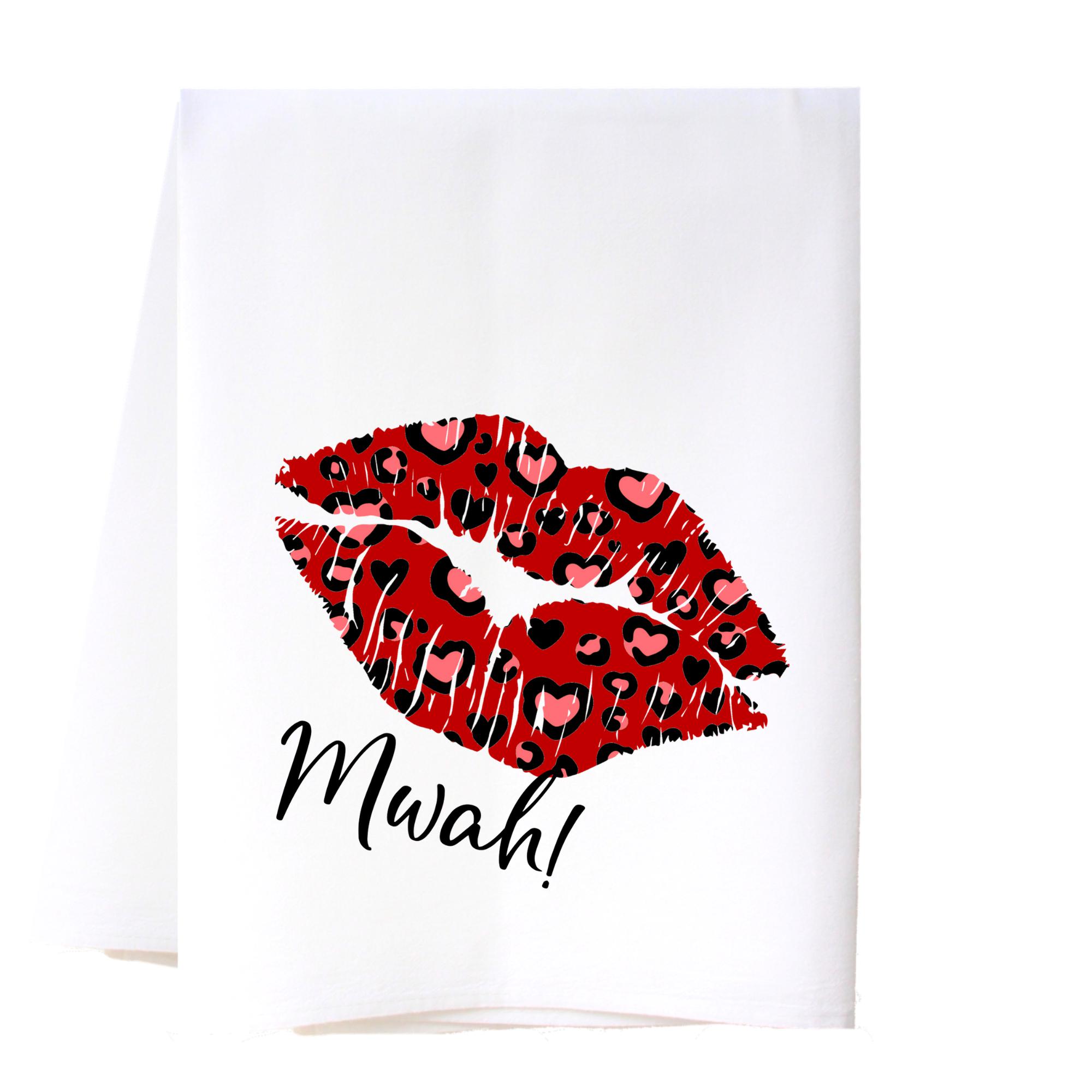 Valentine Kiss Flour Sack Towel Kitchen Towel/Dishcloth - Southern Sisters