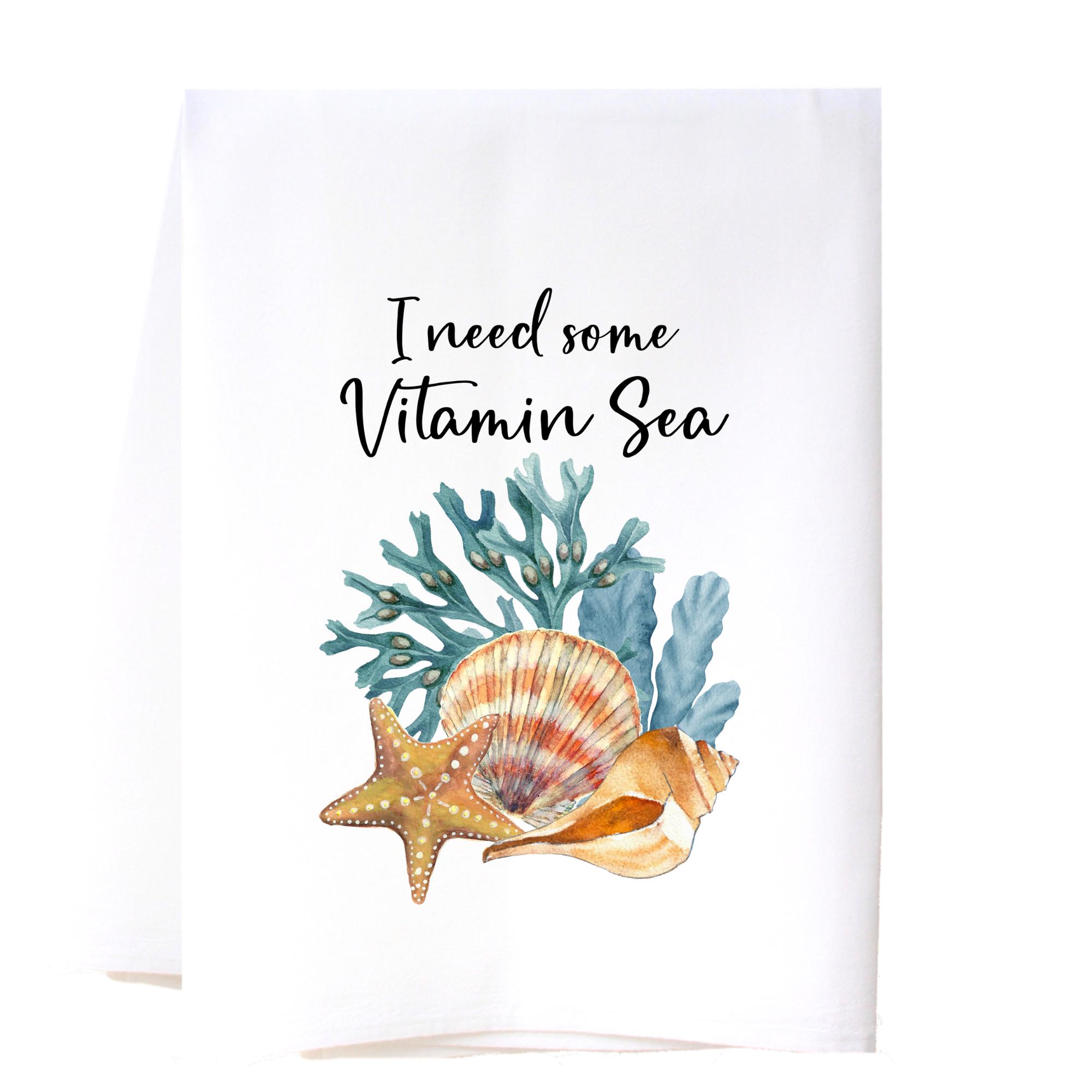 Vitamin Sea Flour Sack Towel Kitchen Towel/Dishcloth - Southern Sisters