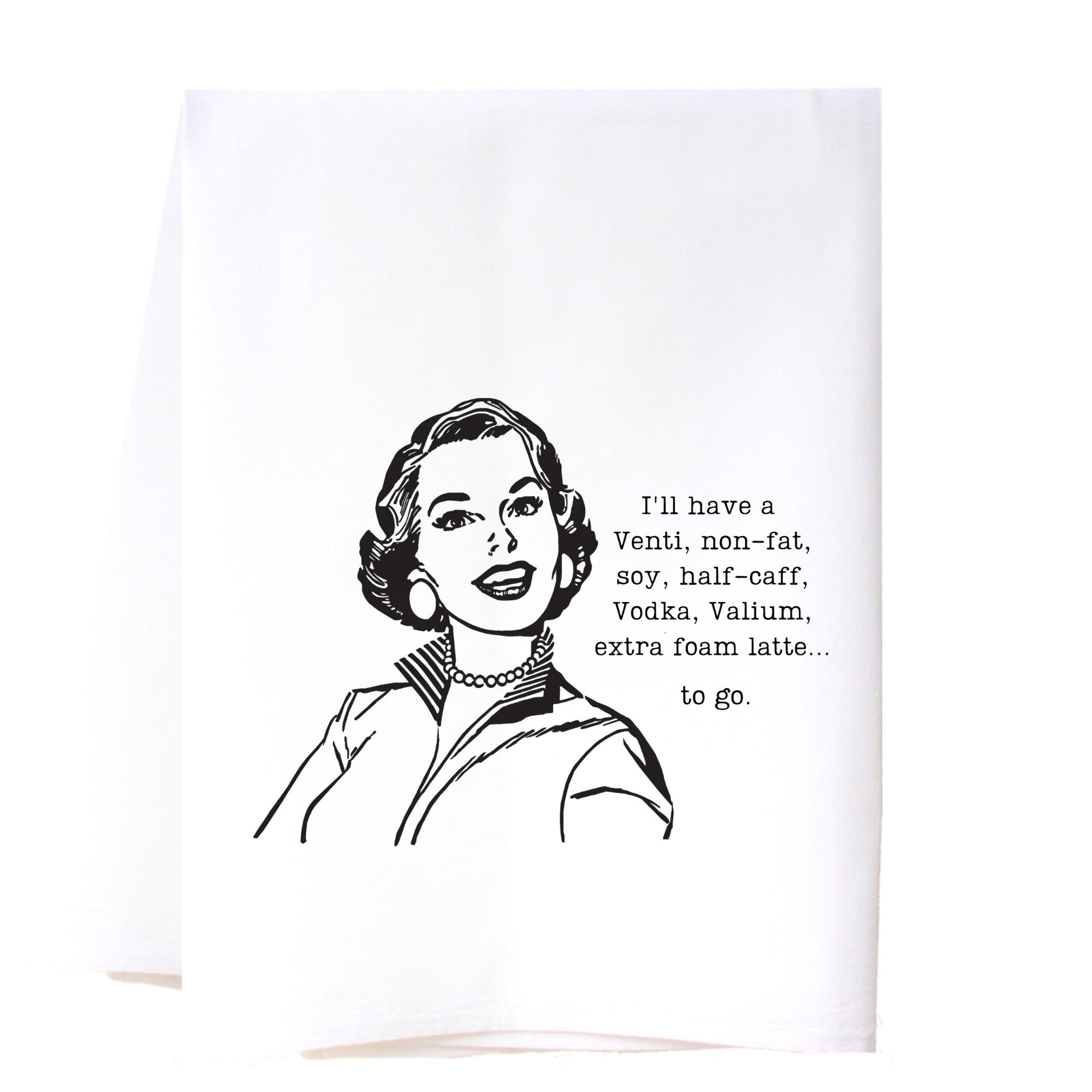 Venti To Go Flour Sack Towel Kitchen Towel/Dishcloth - Southern Sisters