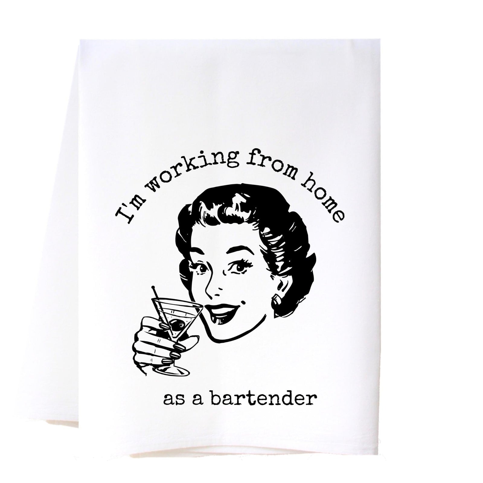 Working From Home Flour Sack Towel Kitchen Towel/Dishcloth - Southern Sisters