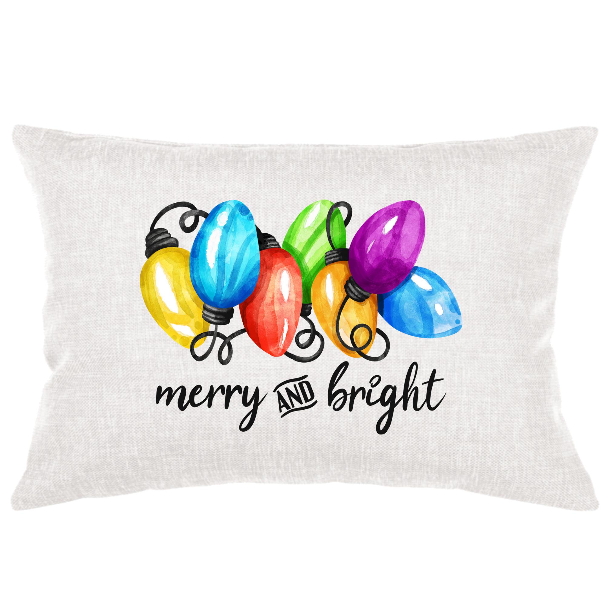 Christmas Lights Lumbar Pillow Throw/Decorative Pillow - Southern Sisters