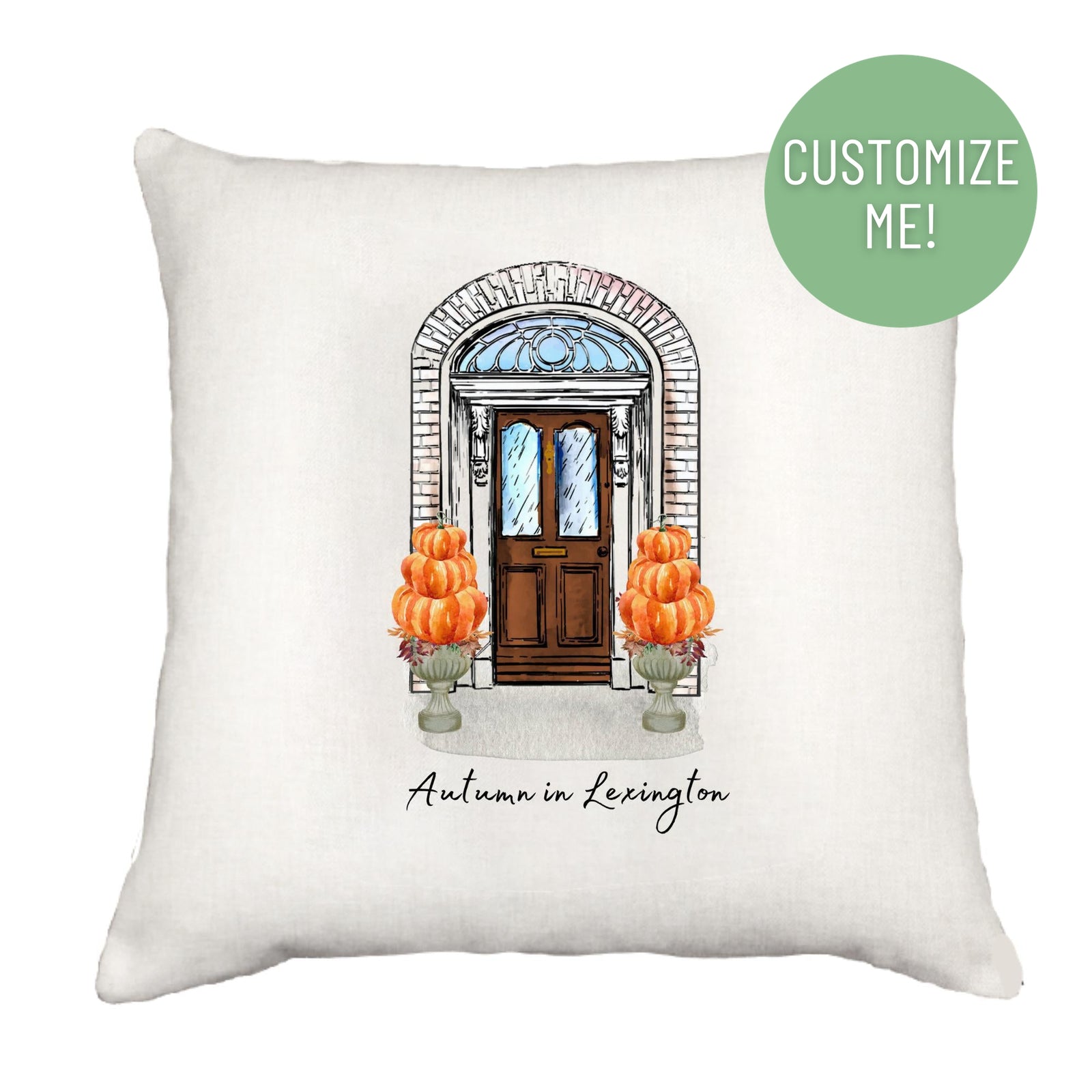 Autumn Door Pillow Cover