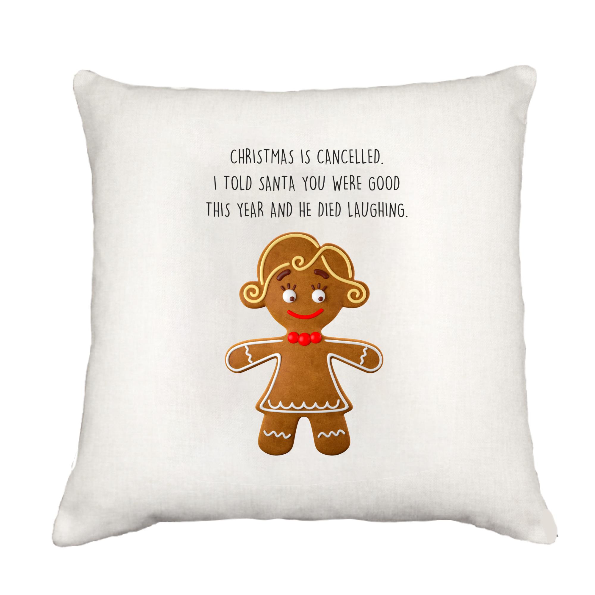 Christmas is Cancelled Cottage Pillow Throw/Decorative Pillow - Southern Sisters