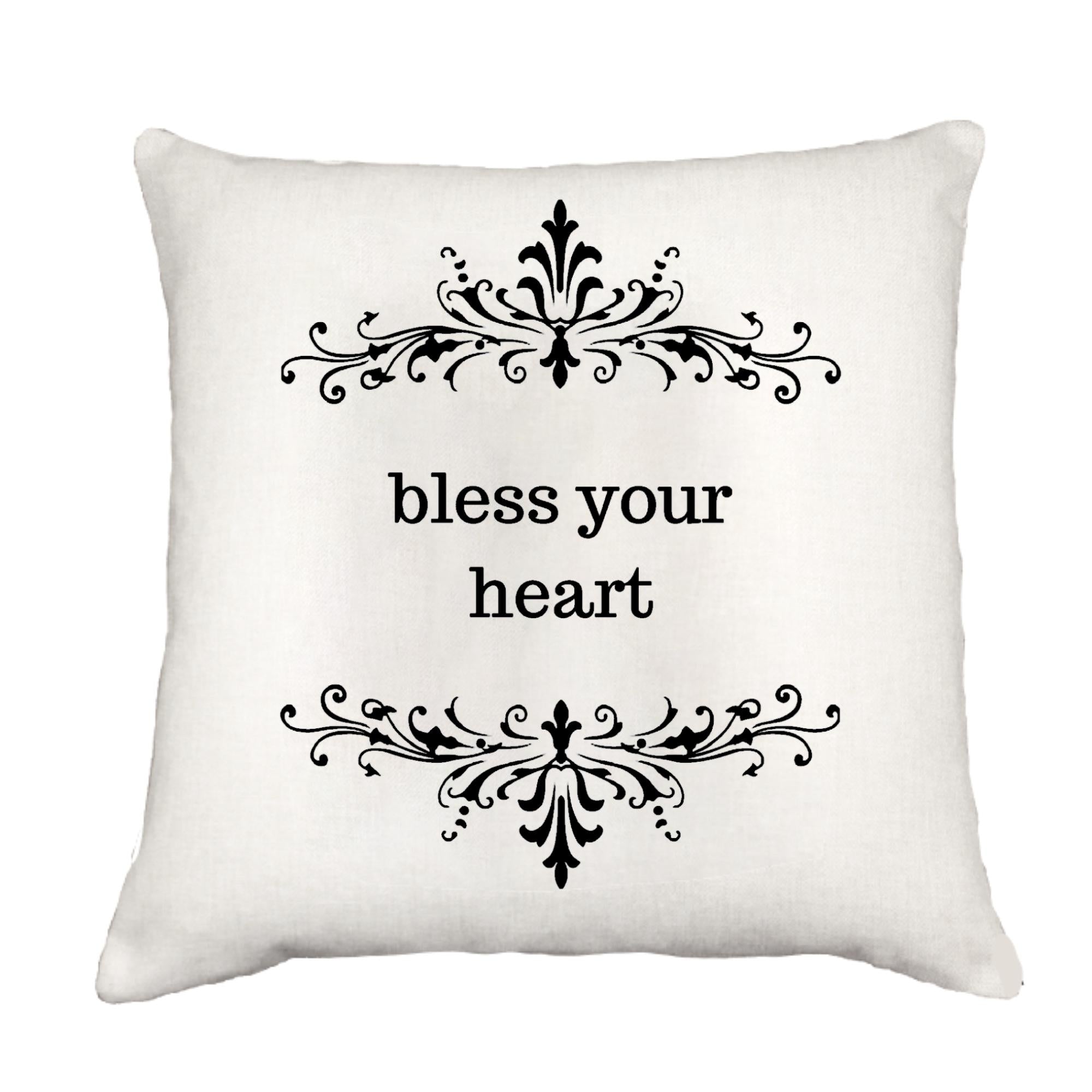 Bless Your Heart Cottage Pillow Throw/Decorative Pillow - Southern Sisters