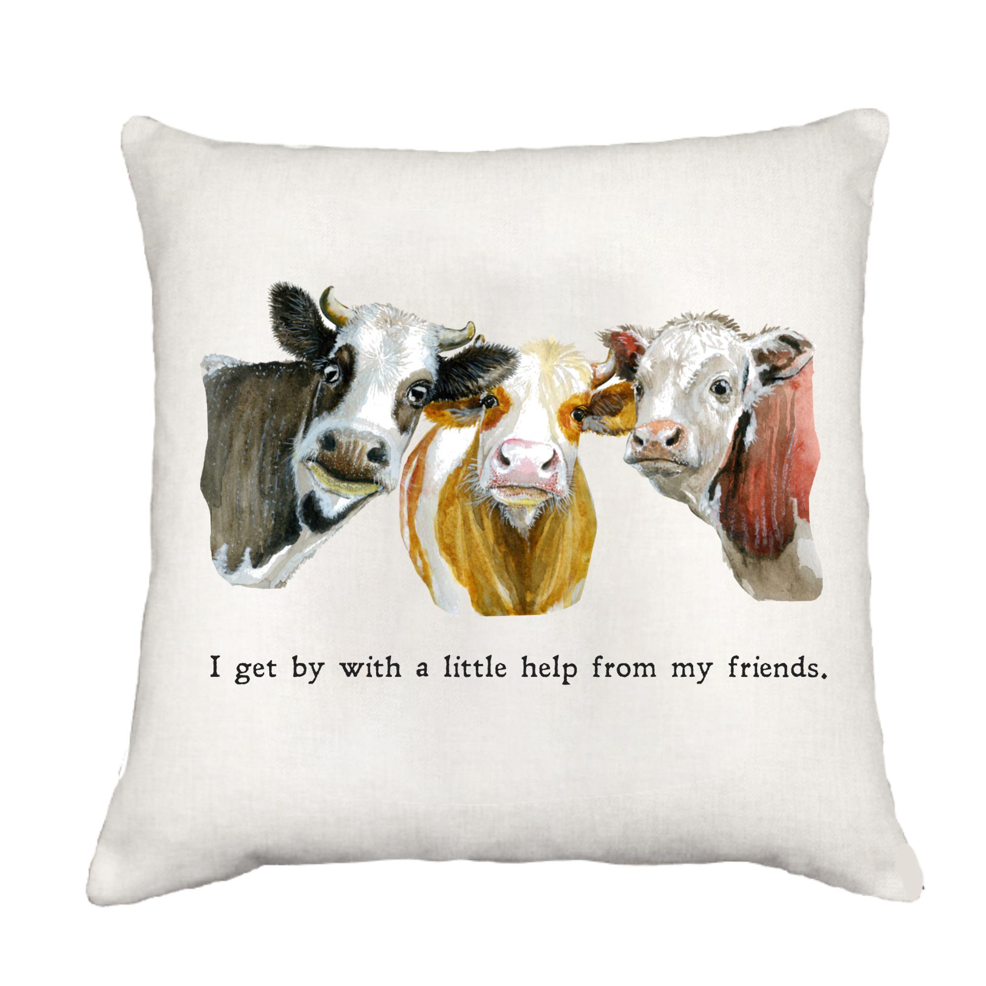 Cow Friends Cottage Pillow Throw/Decorative Pillow - Southern Sisters