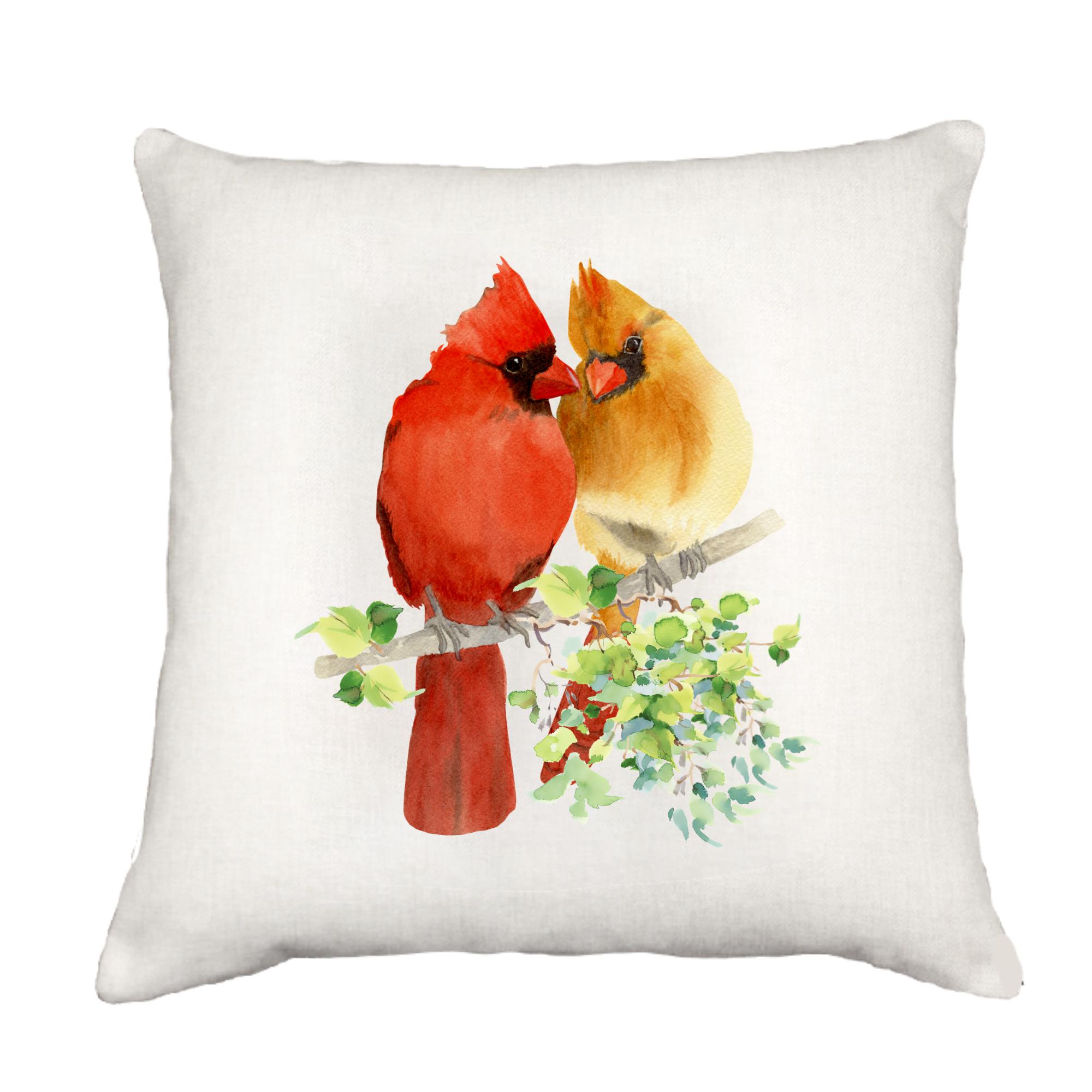 Cardinal Couple Down Pillow