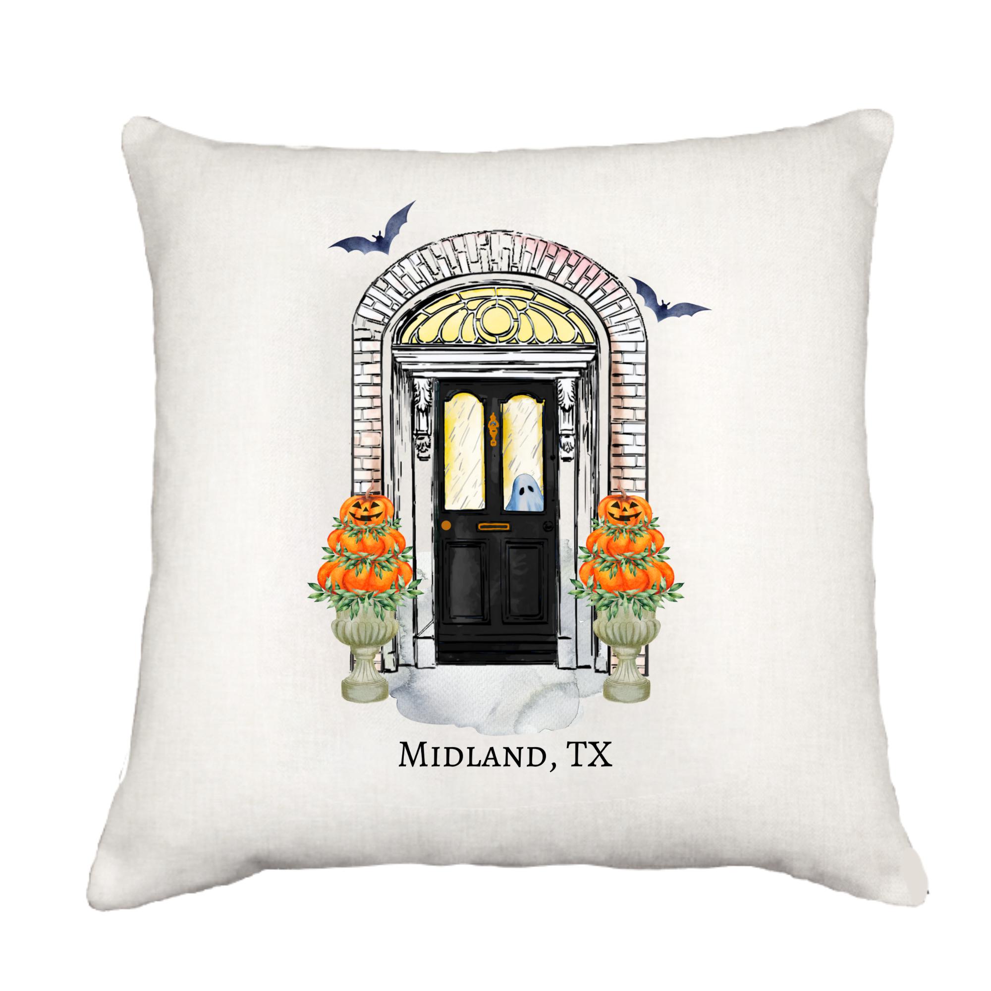 Halloween Door Cottage Pillow Throw/Decorative Pillow - Southern Sisters
