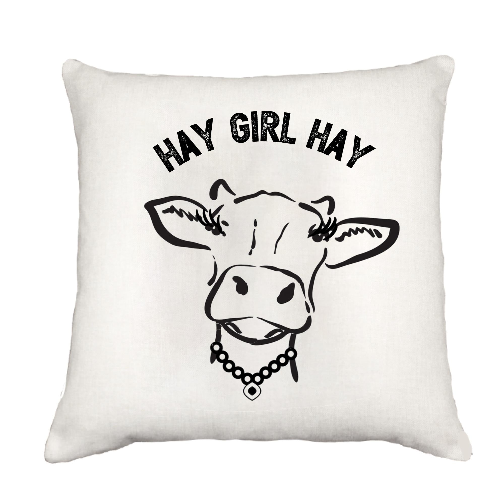Hay Girl Hay Cottage Pillow Throw/Decorative Pillow - Southern Sisters