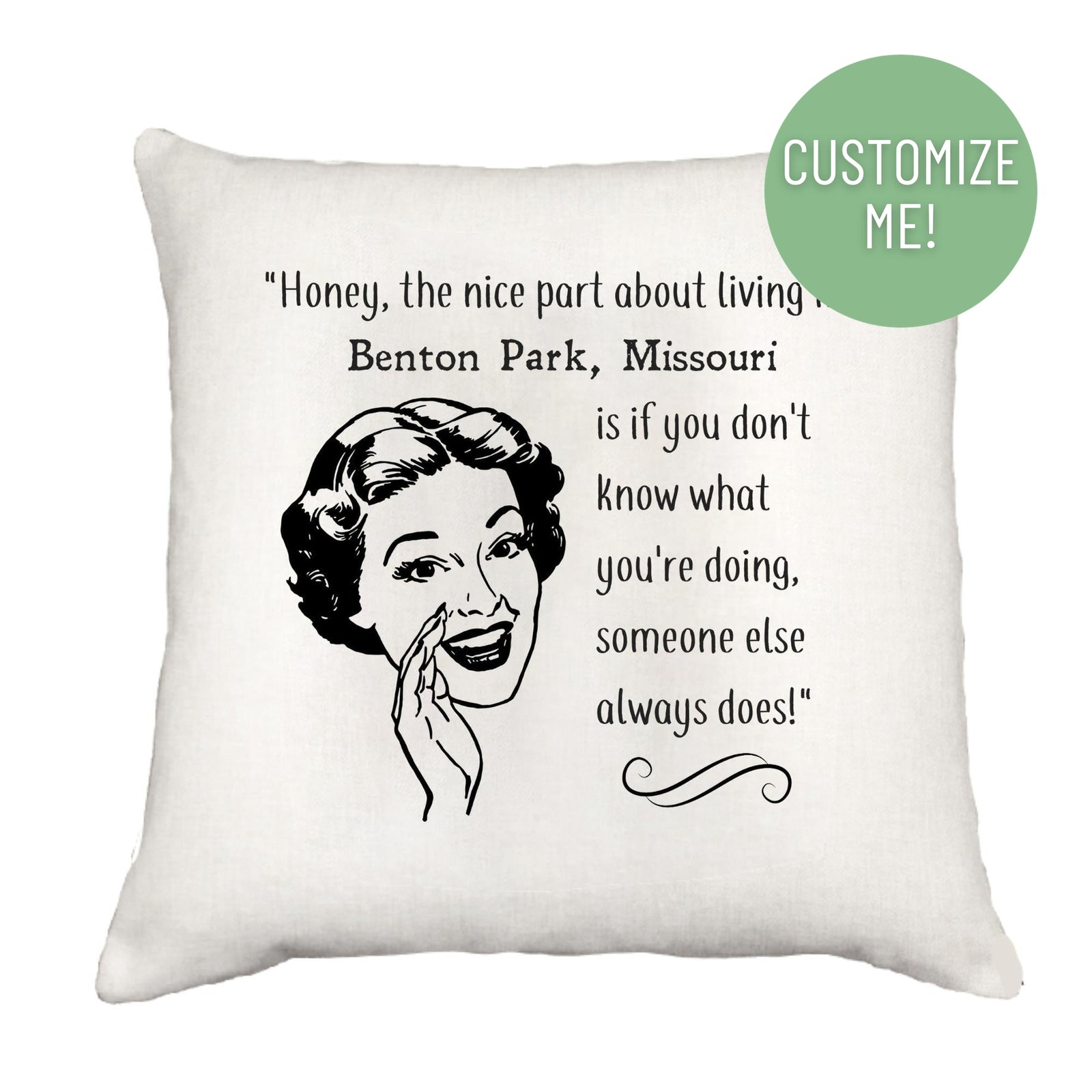 Honey Down Pillow Throw Pillow - Southern Sisters