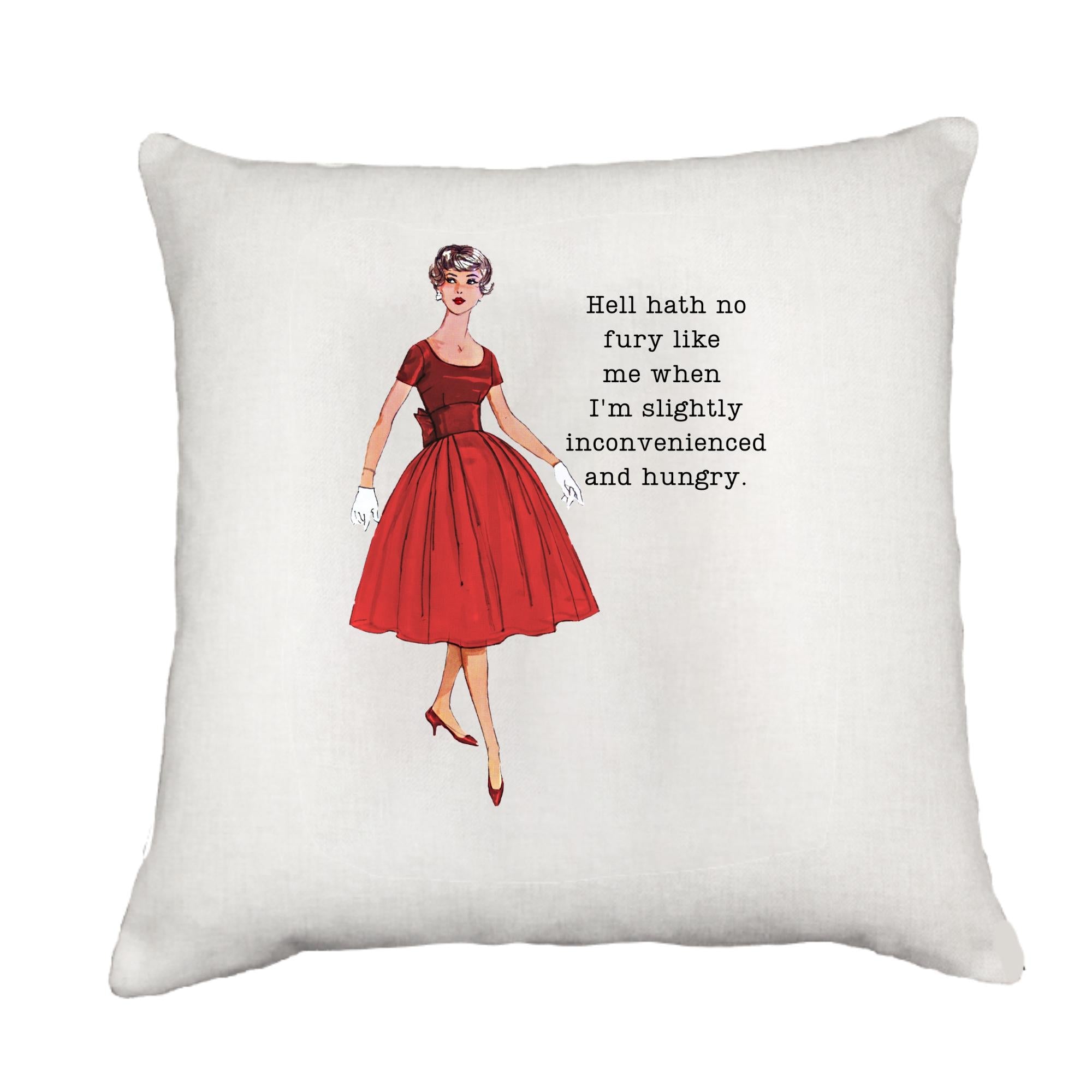 Inconvenienced and Hungry Cottage Pillow Throw/Decorative Pillow - Southern Sisters