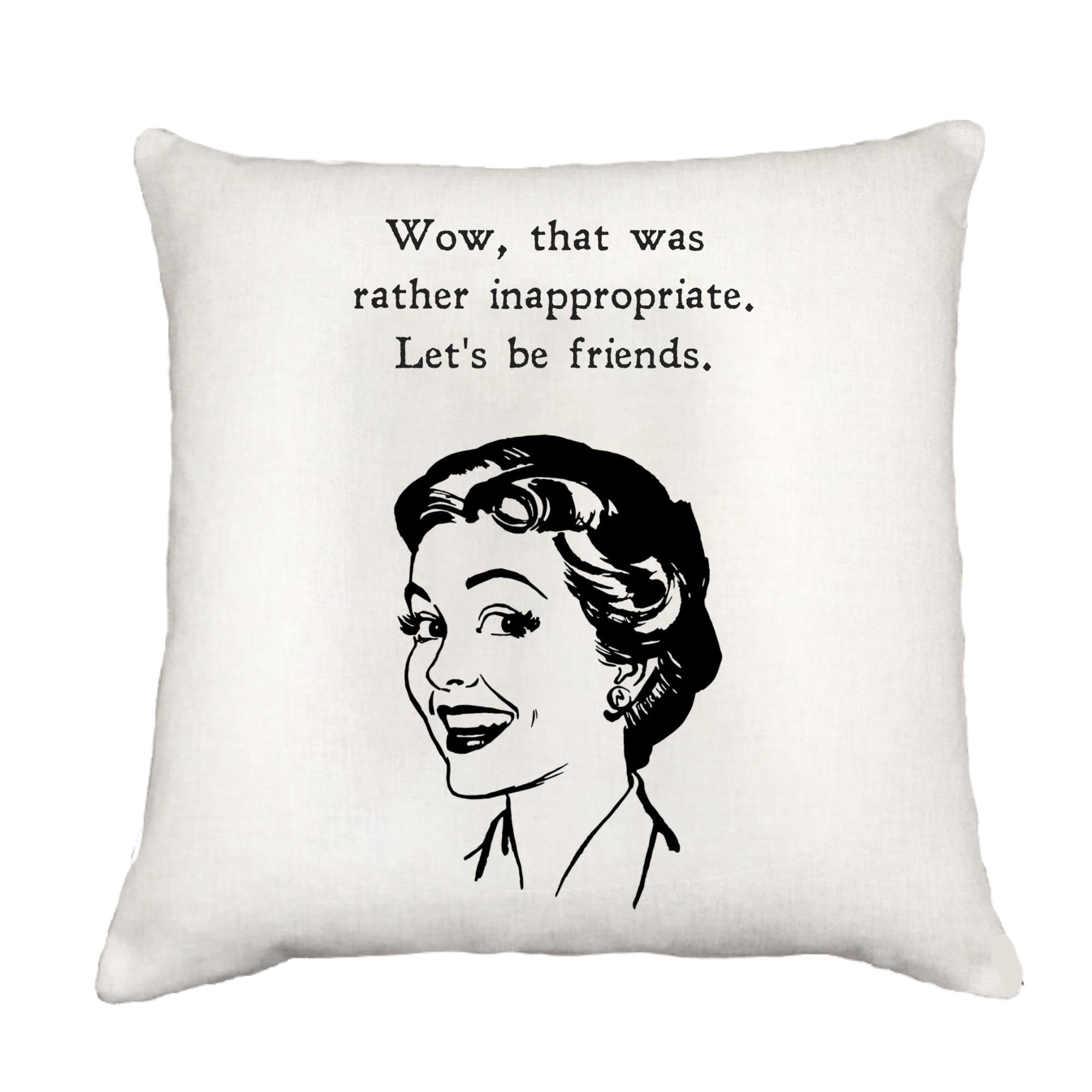 Let's Be Friends Cottage Pillow Throw/Decorative Pillow - Southern Sisters