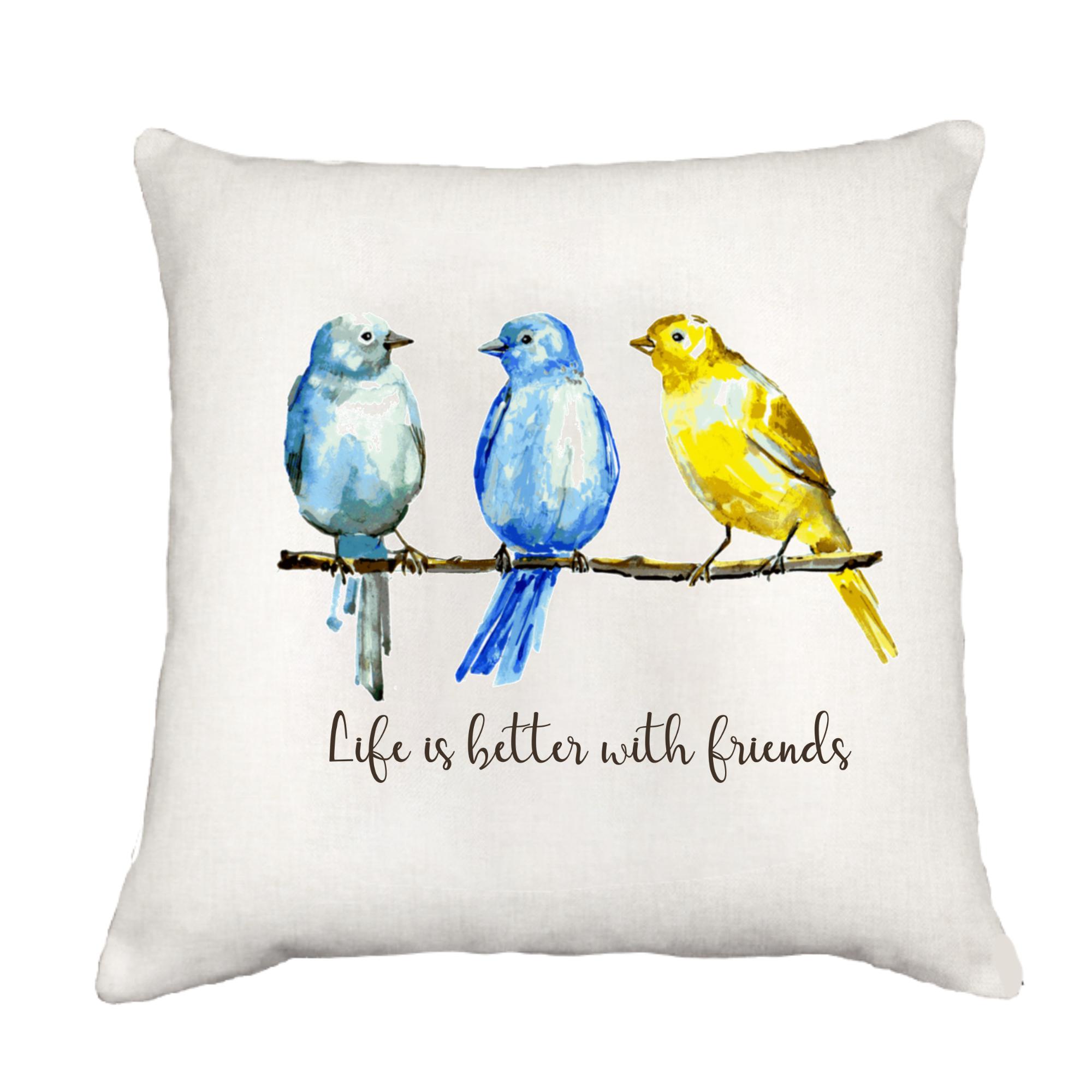 Life is Better with Friends Cottage Pillow Throw/Decorative Pillow - Southern Sisters