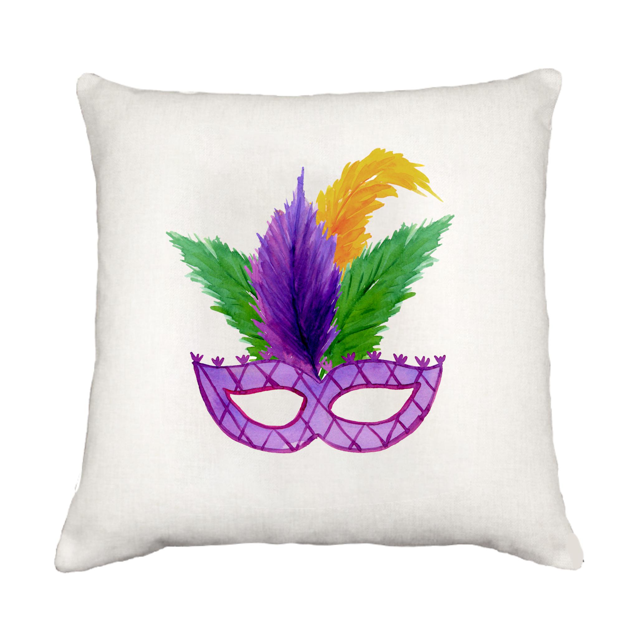 Mardi Gras Mask Cottage Pillow Throw/Decorative Pillow - Southern Sisters