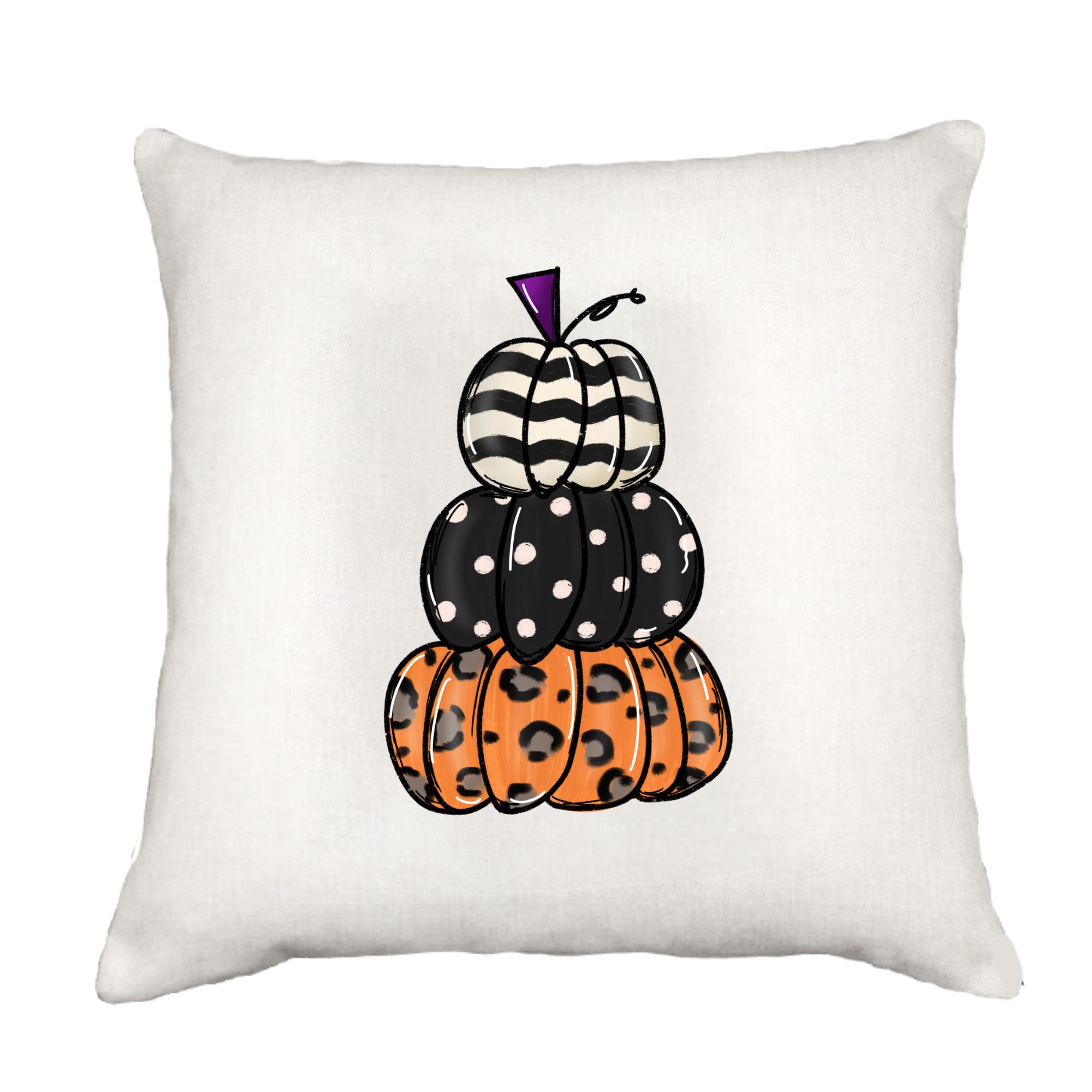 Painted Pumpkin Stack Cottage Pillow Throw/Decorative Pillow - Southern Sisters