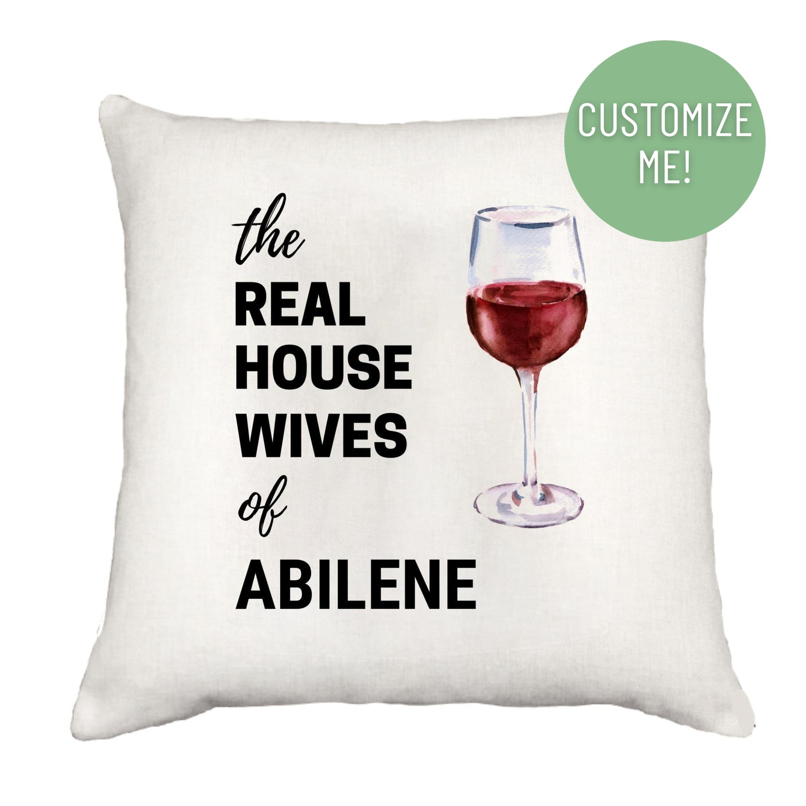 Real Housewives Cocktail Down Pillow Throw Pillow - Southern Sisters