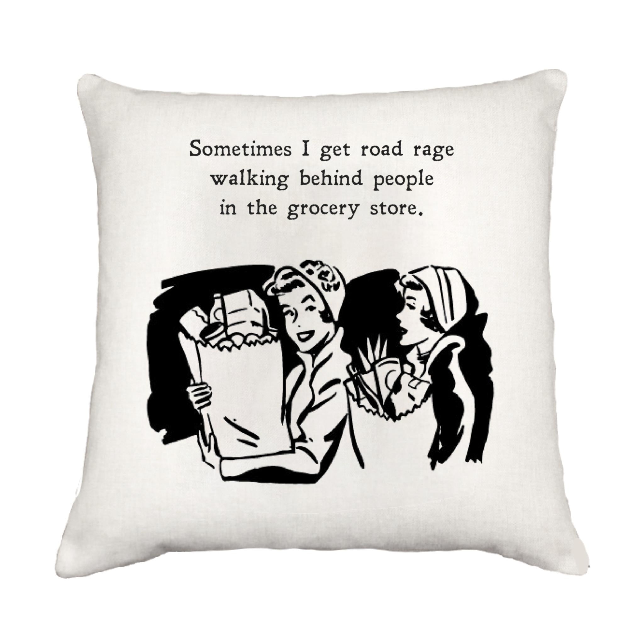 Road Rage Cottage Pillow Throw/Decorative Pillow - Southern Sisters