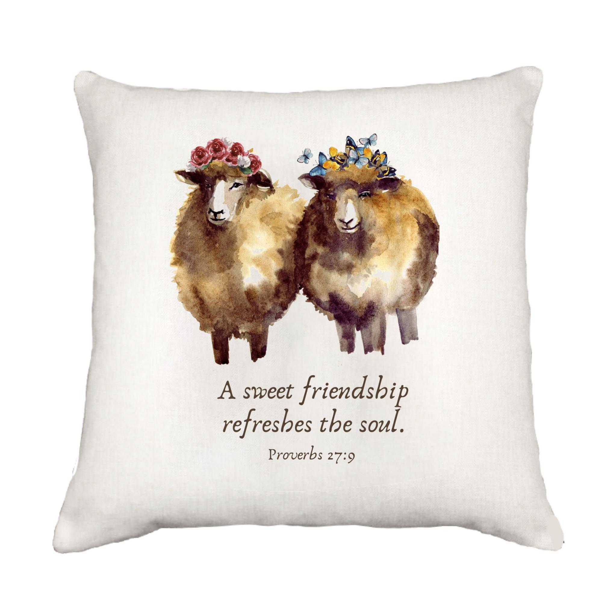 Sweet Friendship Cottage Pillow Throw/Decorative Pillow - Southern Sisters