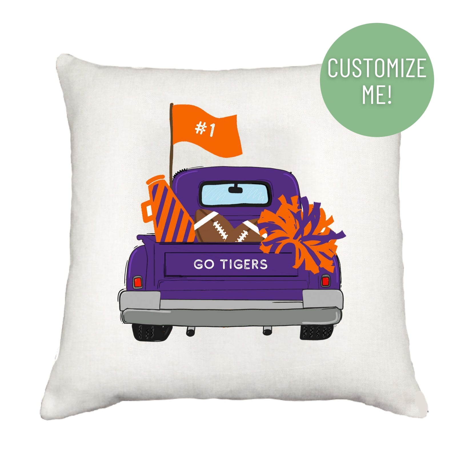 Team Truck Pillow Cover