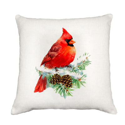 Winter Cardinal Down Pillow