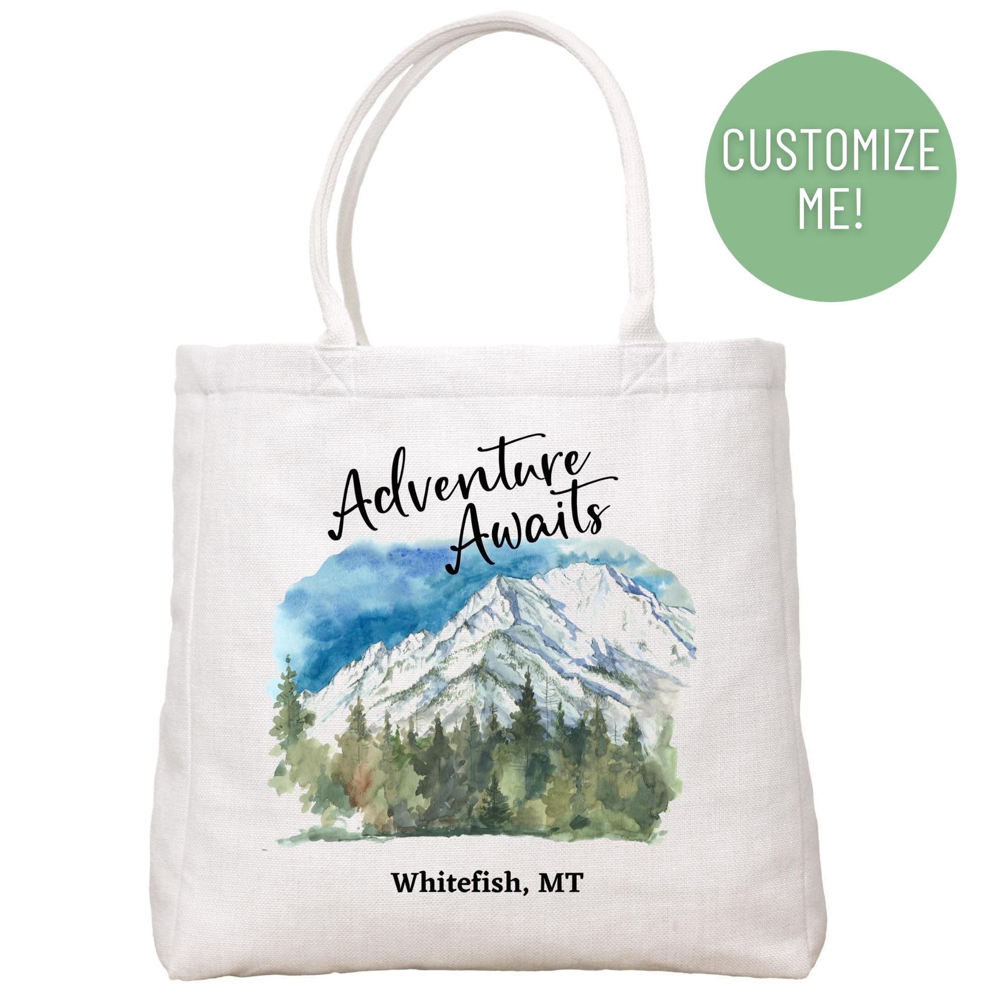 Adventure Awaits Mountains Tote Bag - Cora & Pate