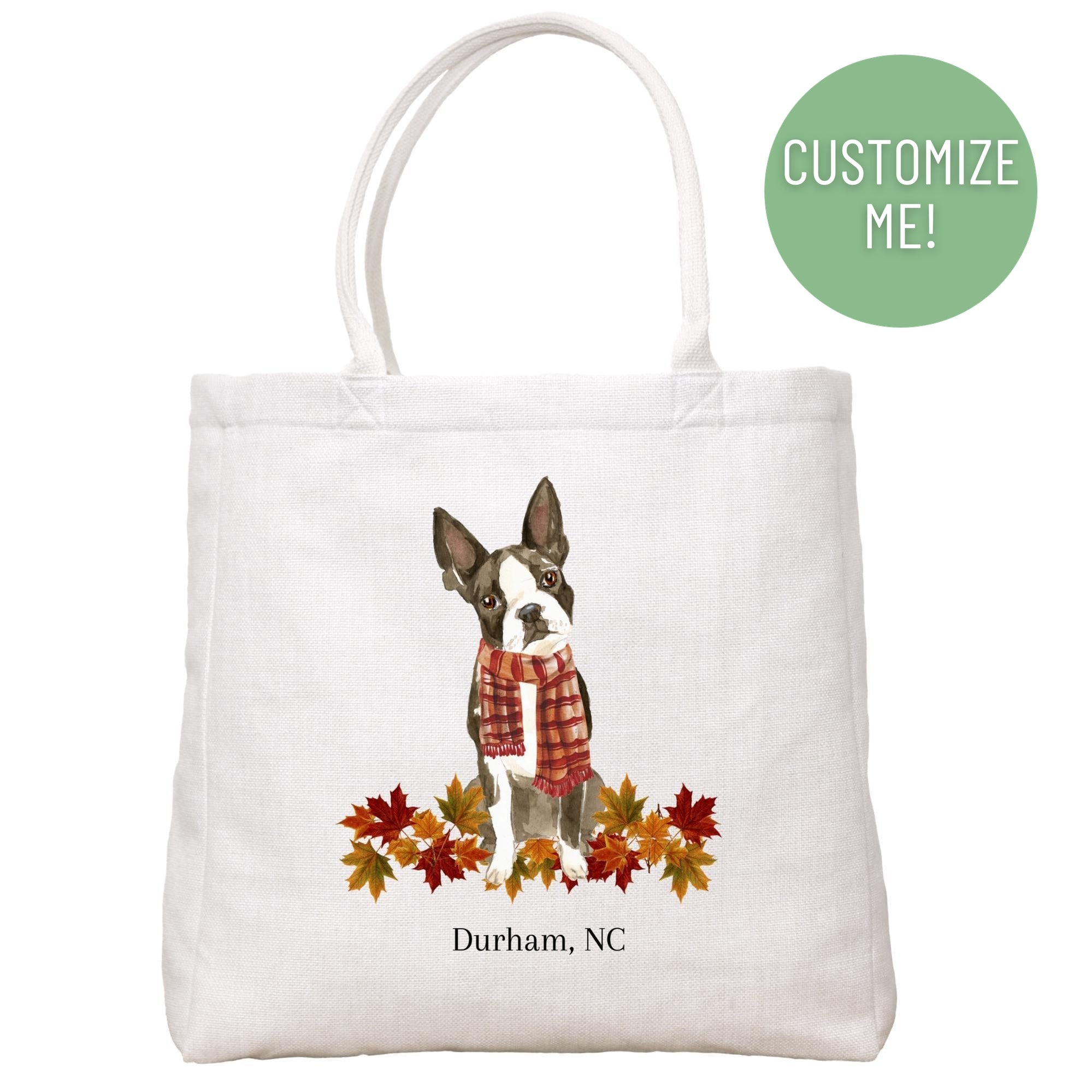 Autumn Dog Tote Bag