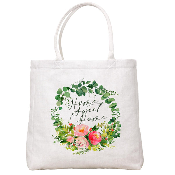 Floral Wreath Tote Bag