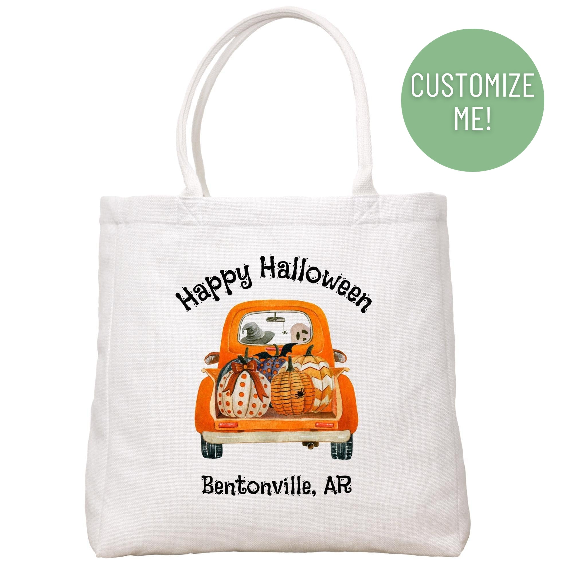 Halloween Truck Tote Bag