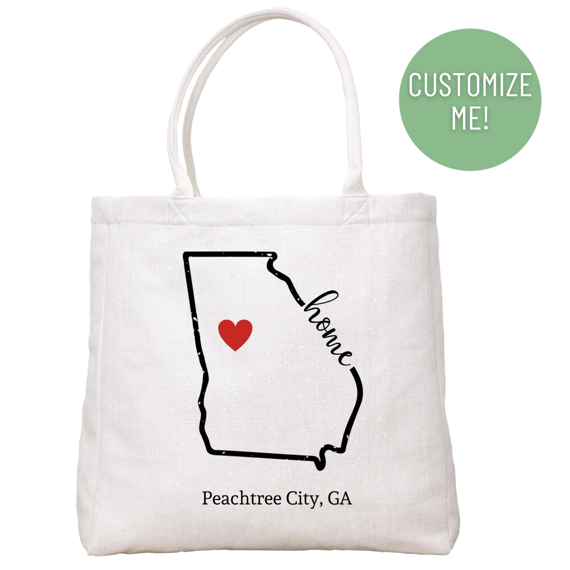 State Outline Home Tote Bag