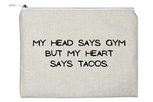 Heart Says Tacos Accessory Bag