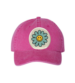 Smiley Flower Ball Cap