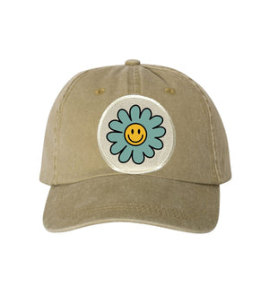 Smiley Flower Ball Cap