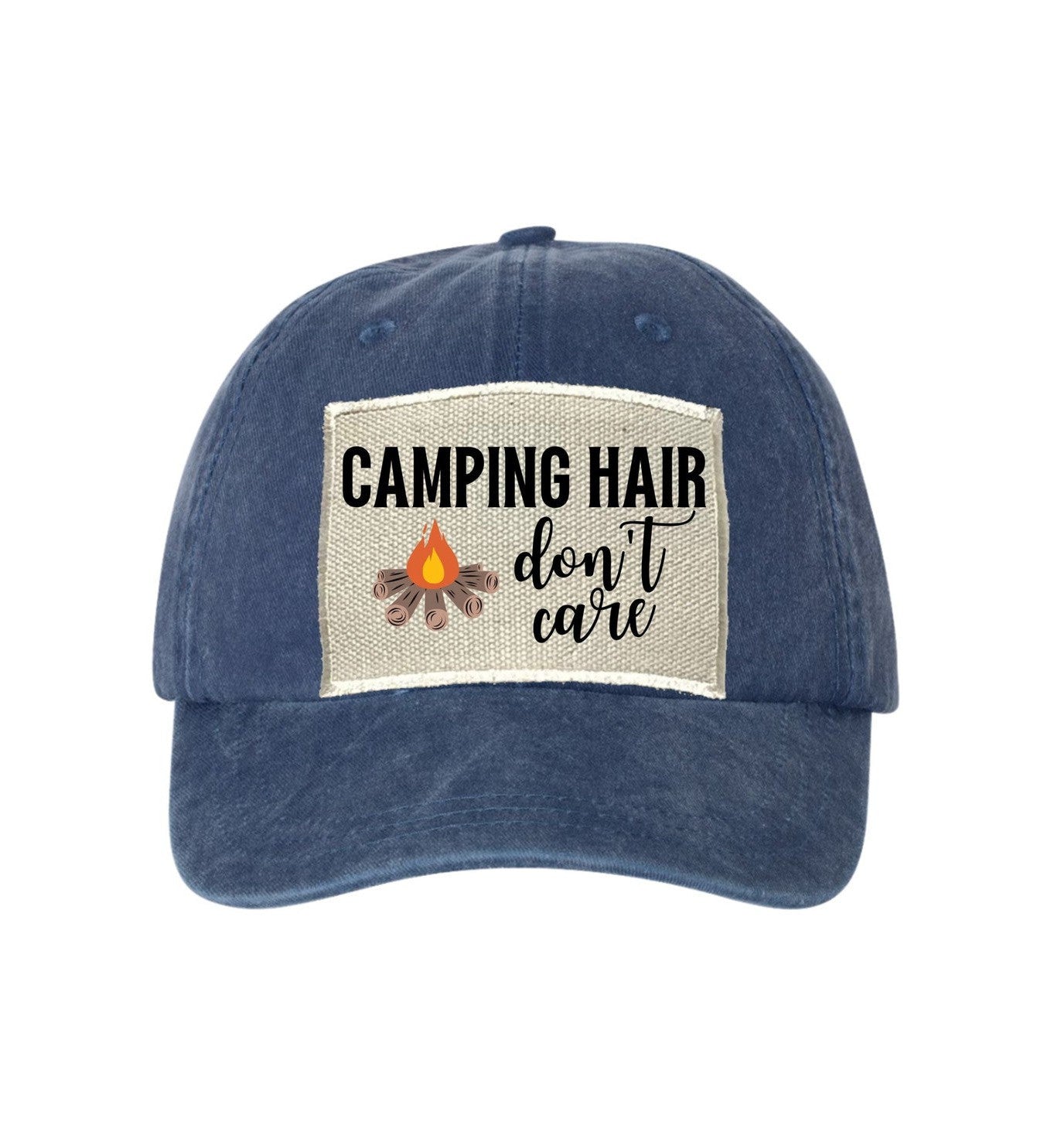 Camping Hair Don't Care Ball Cap