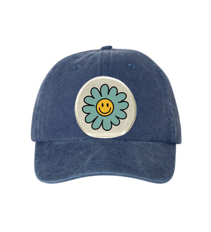 Smiley Flower Ball Cap