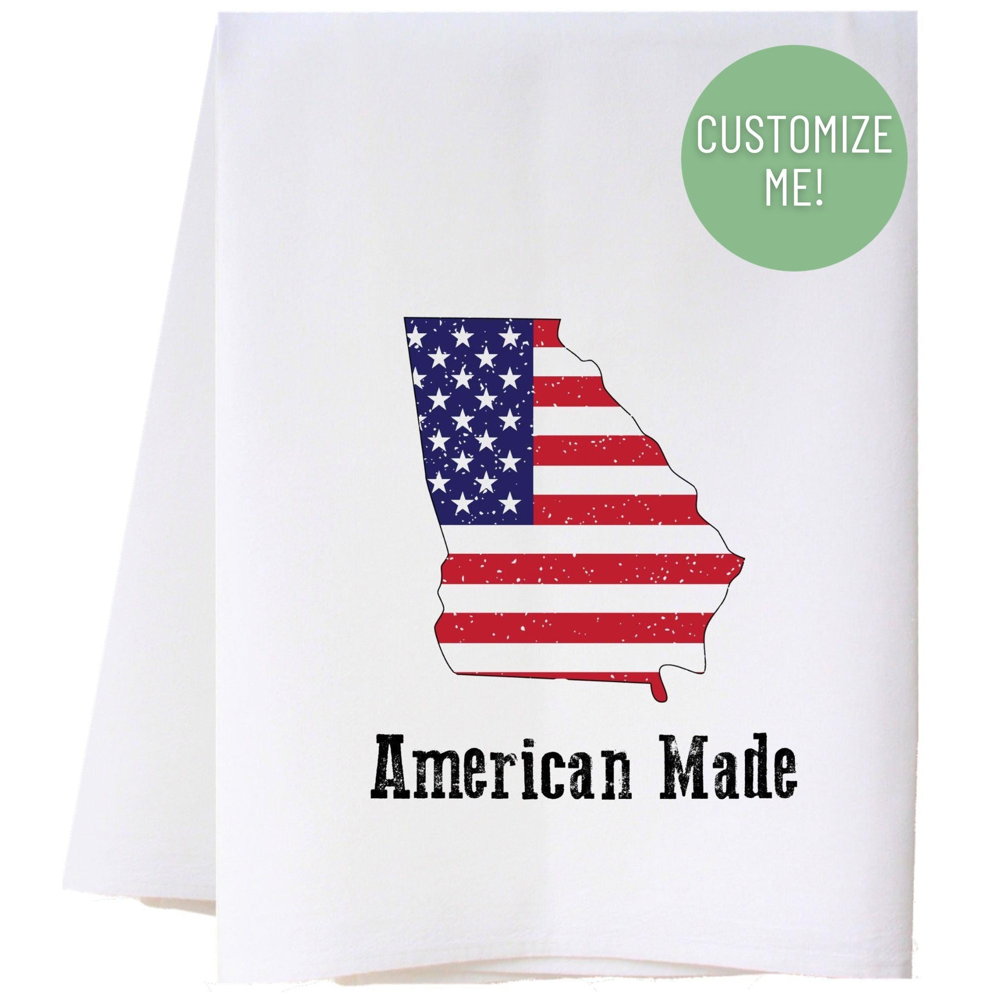 American Made State Flour Sack Towel