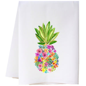 Abstract Pineapple Flour Sack Towel