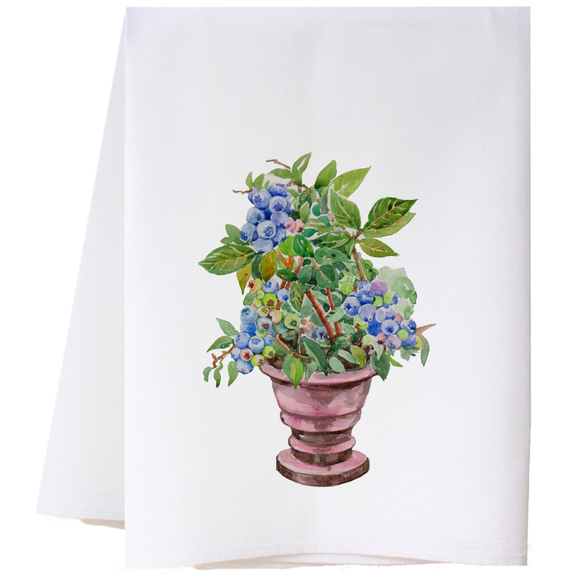 Blueberry Planter Flour Sack Towel