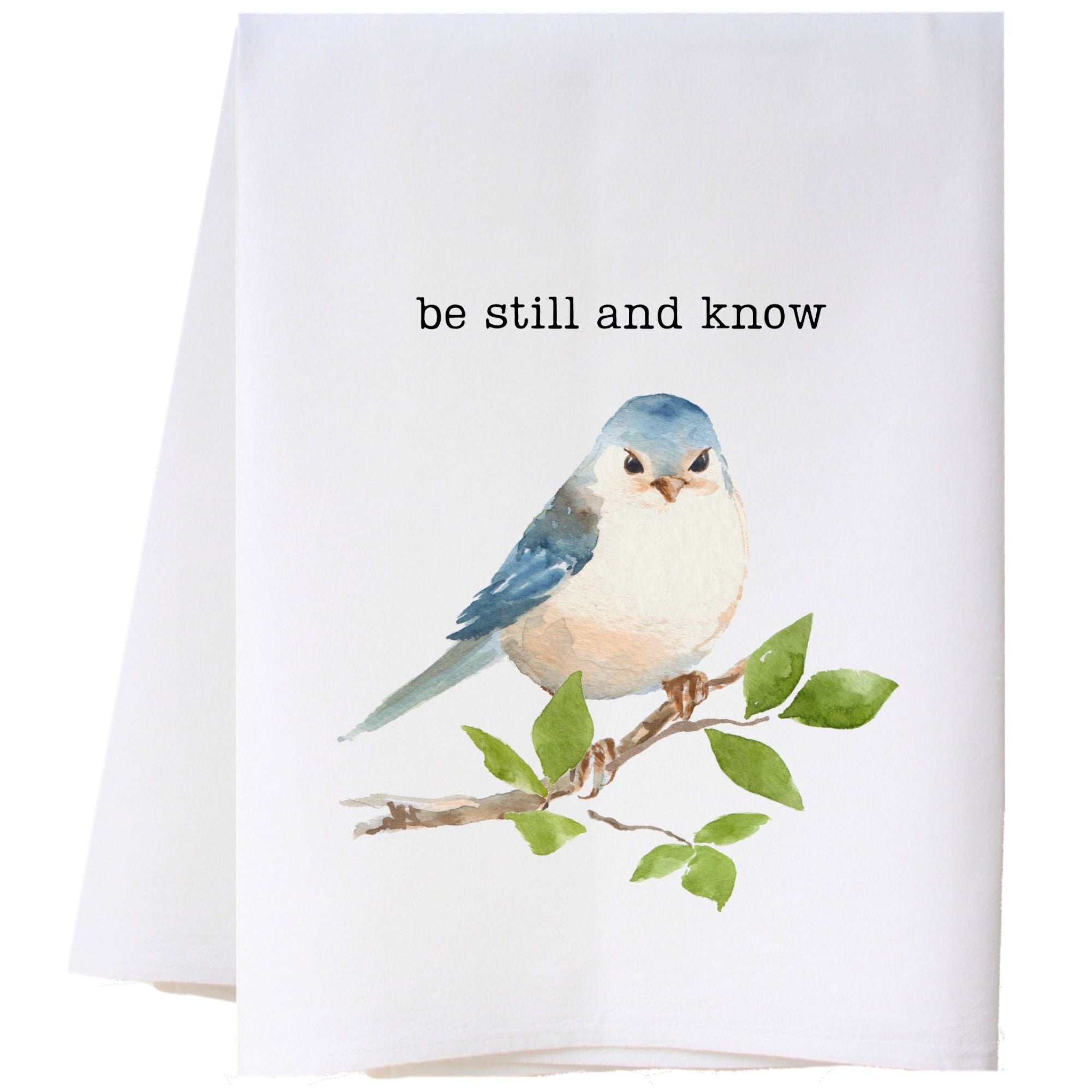 Be Still And Know Bird Flour Sack Towel