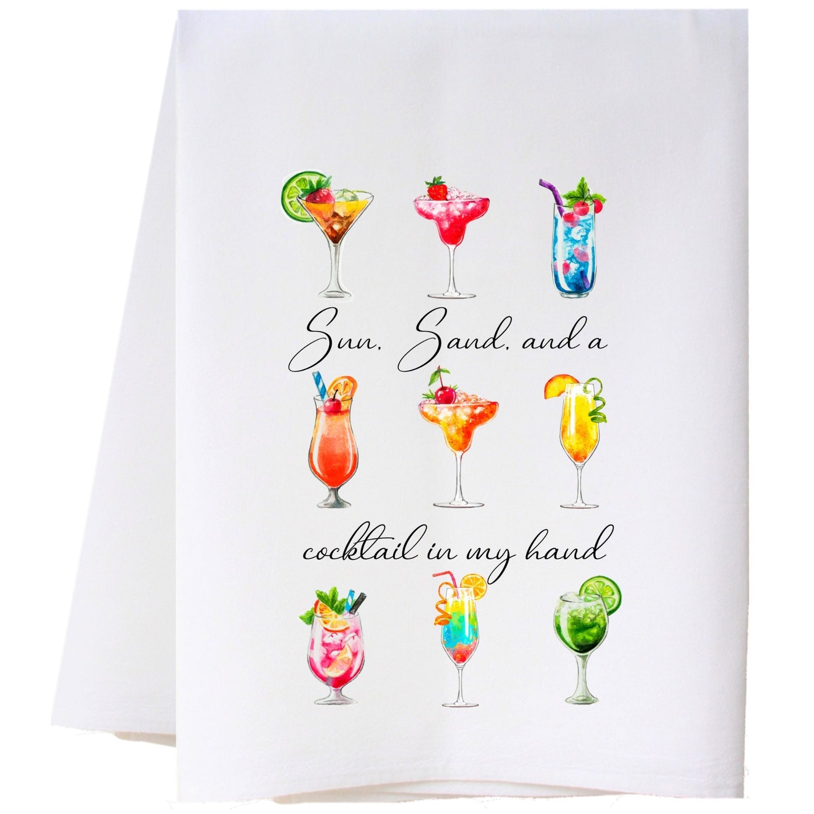 Cocktail In My Hand Kitchen Towel