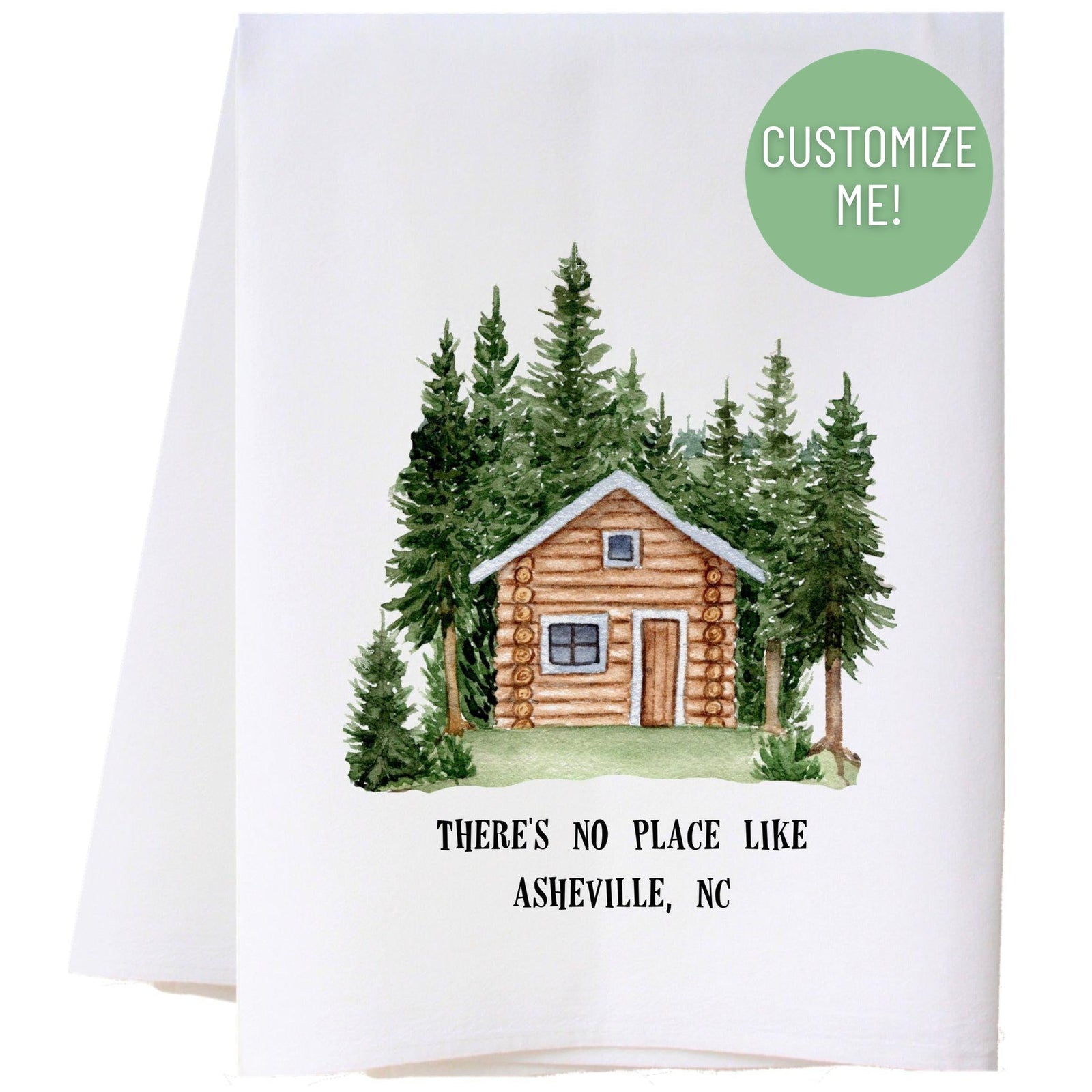 Cabin In The Woods Kitchen Towel