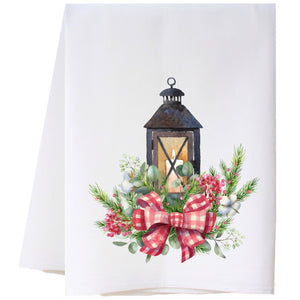 Christmas Lantern Flour Sack Towel