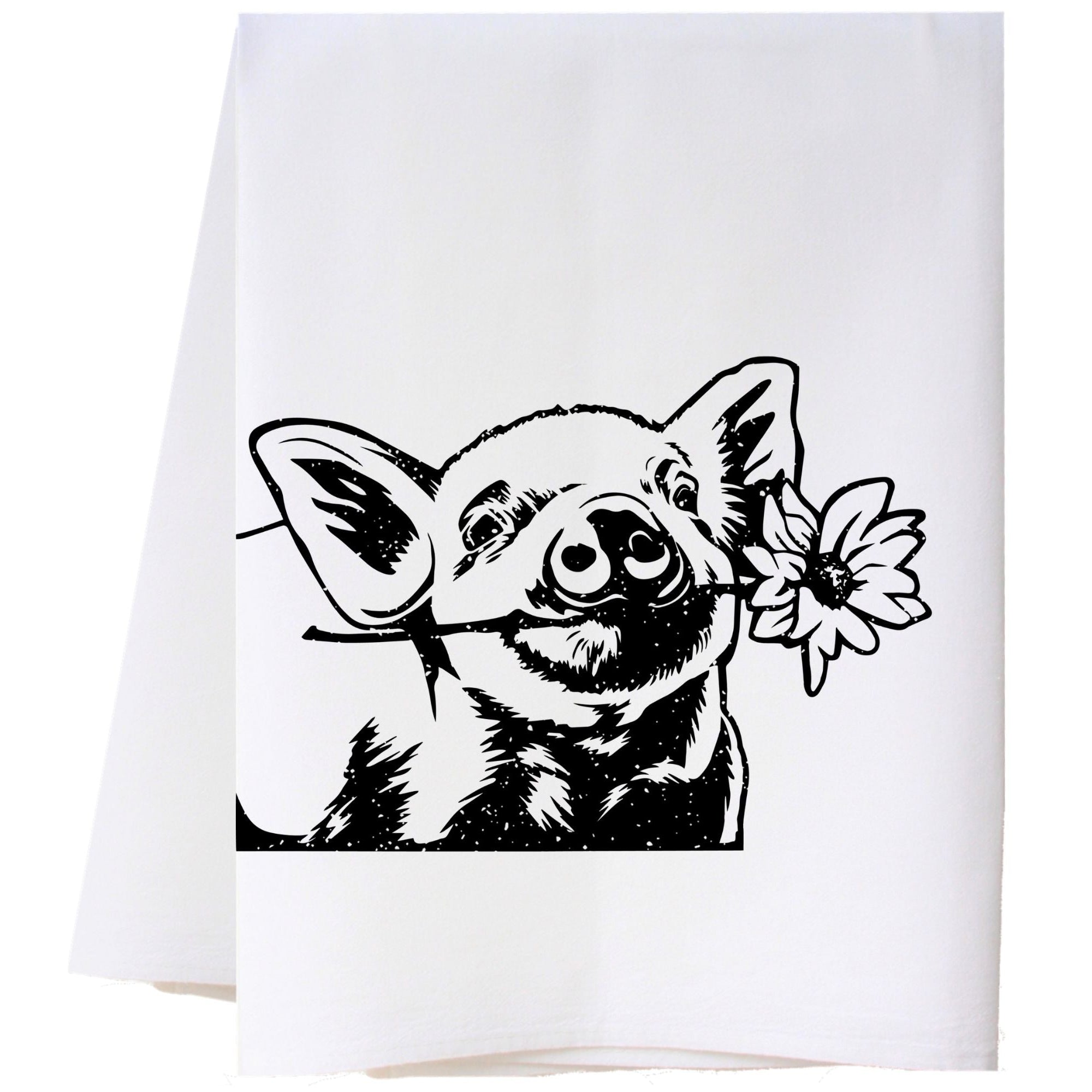 Curious Pig Flour Sack Towel