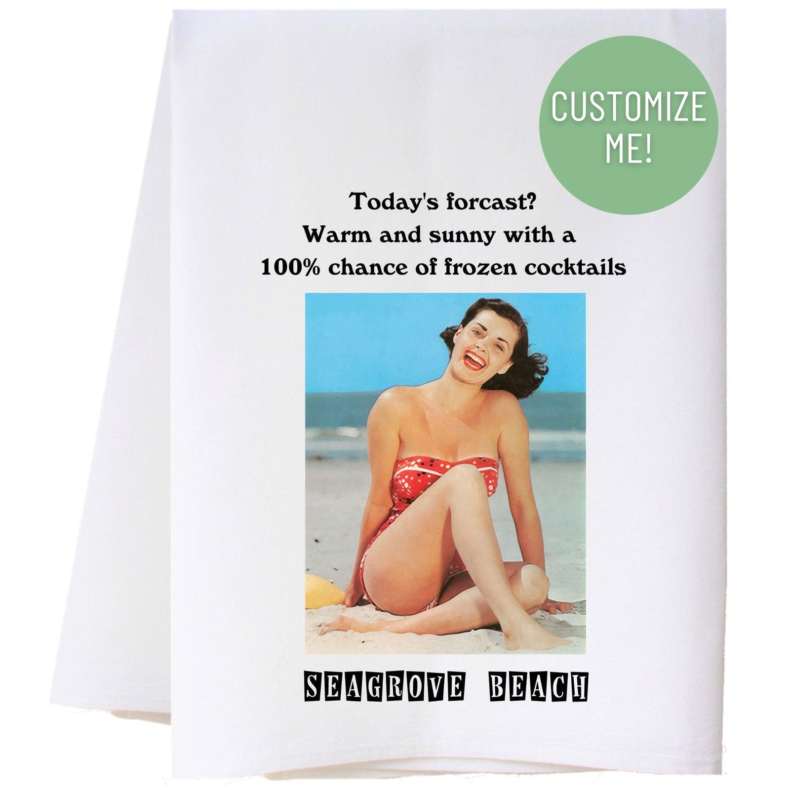 Frozen Cocktails Kitchen Towel