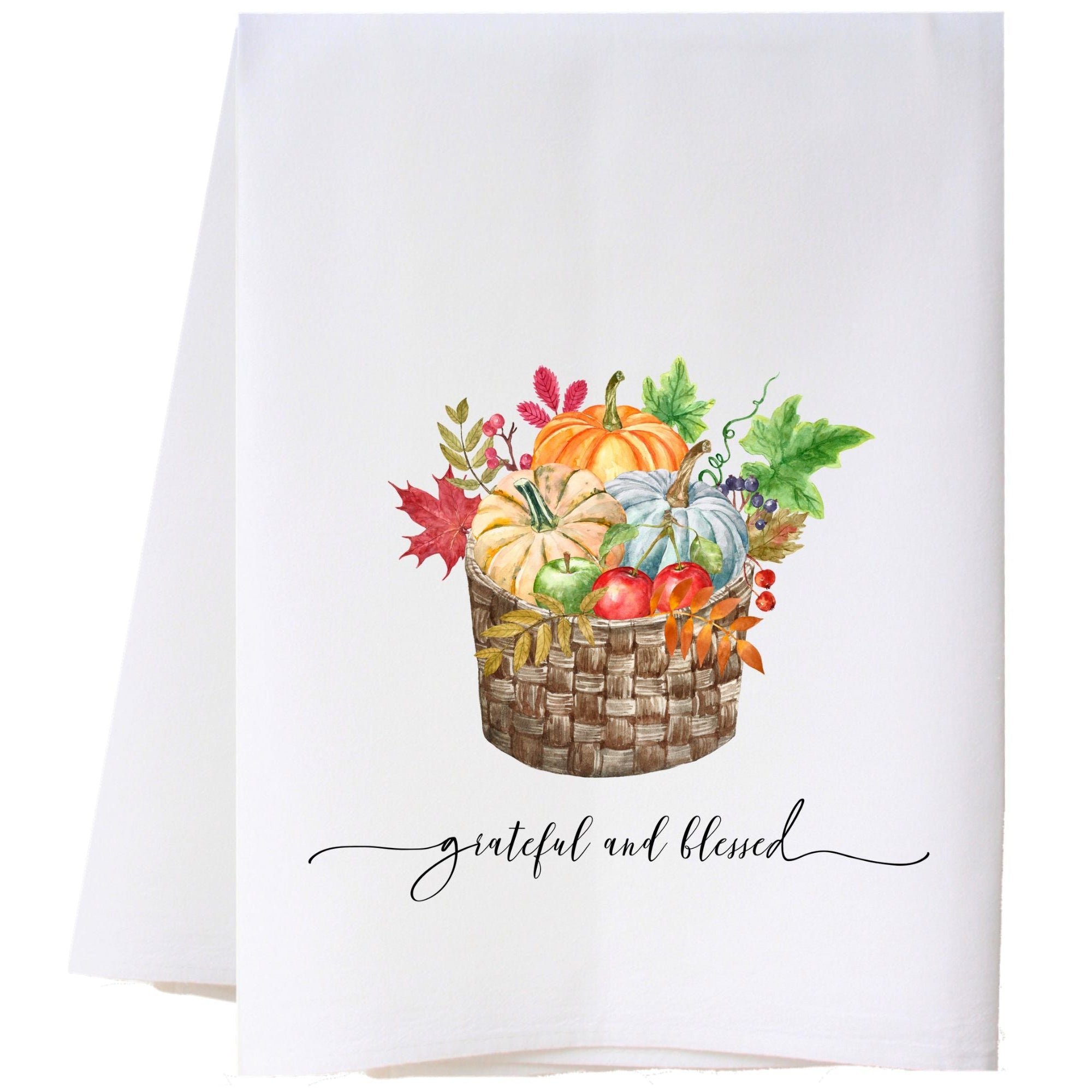 Autumn Basket Flour Sack Towel