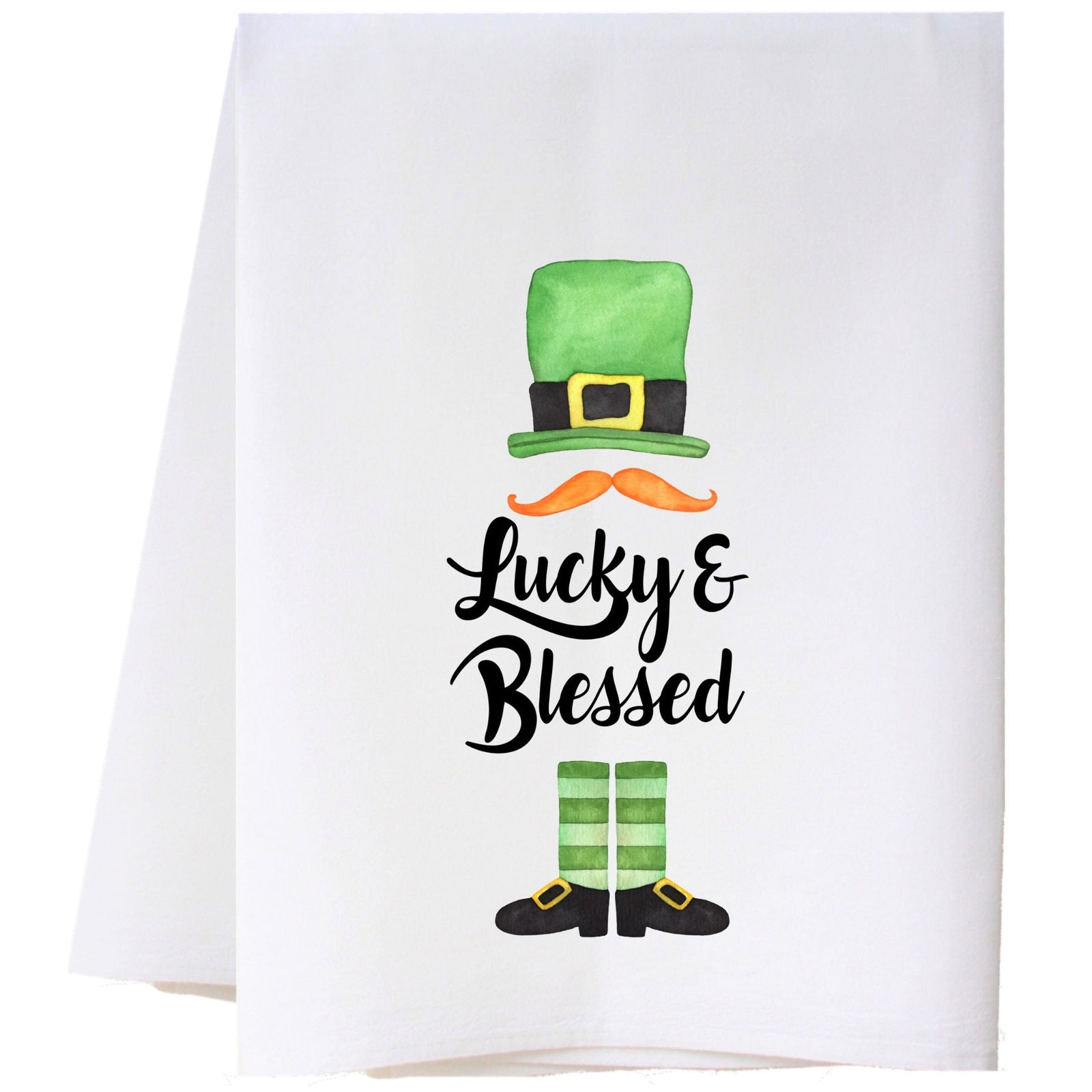 Lucky And Blessed Kitchen Towel Kitchen Towels - Southern Sisters