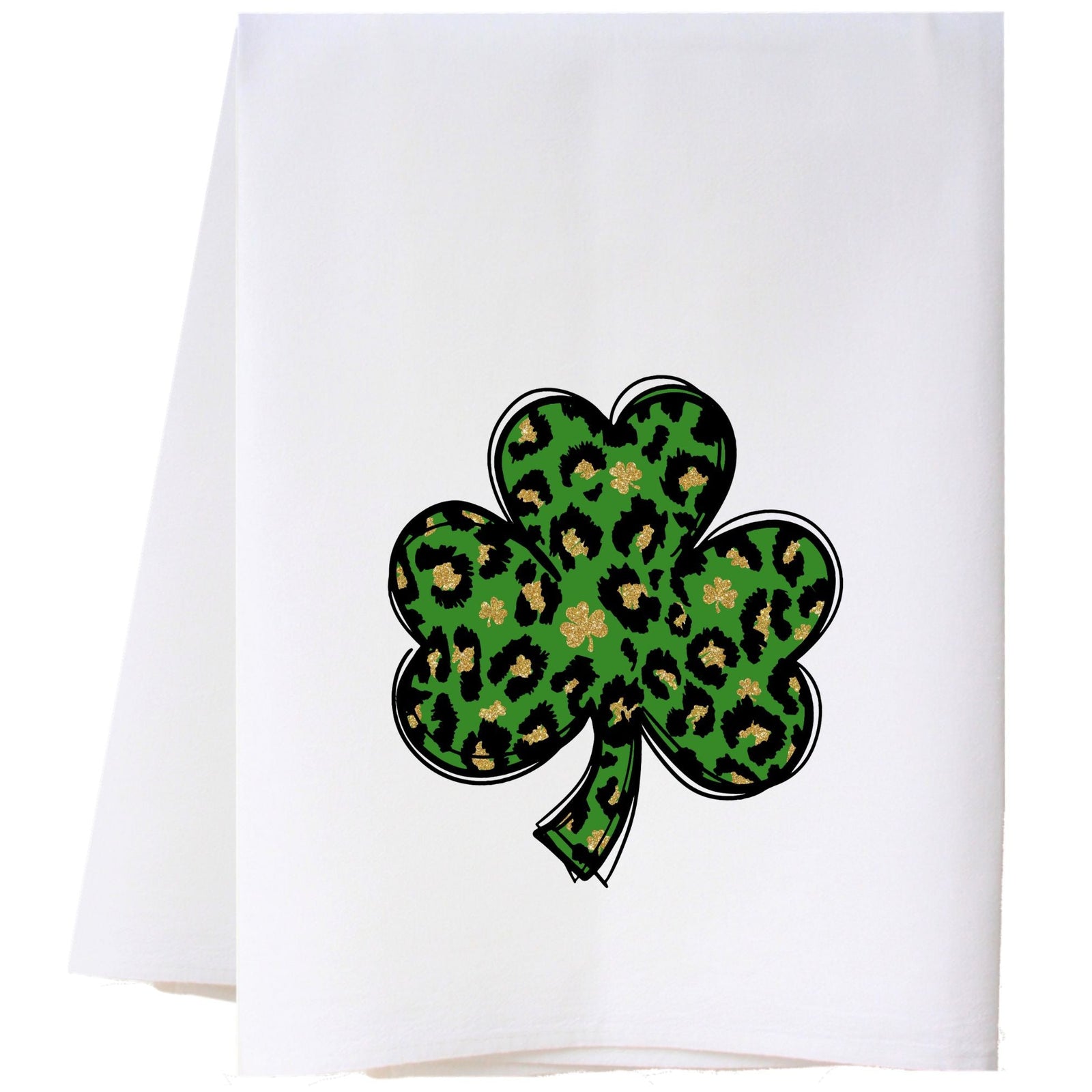 Leopard Shamrock Kitchen Towel Kitchen Towels - Southern Sisters