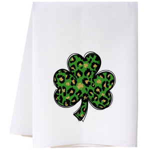 Leopard Shamrock Kitchen Towel Kitchen Towels - Southern Sisters