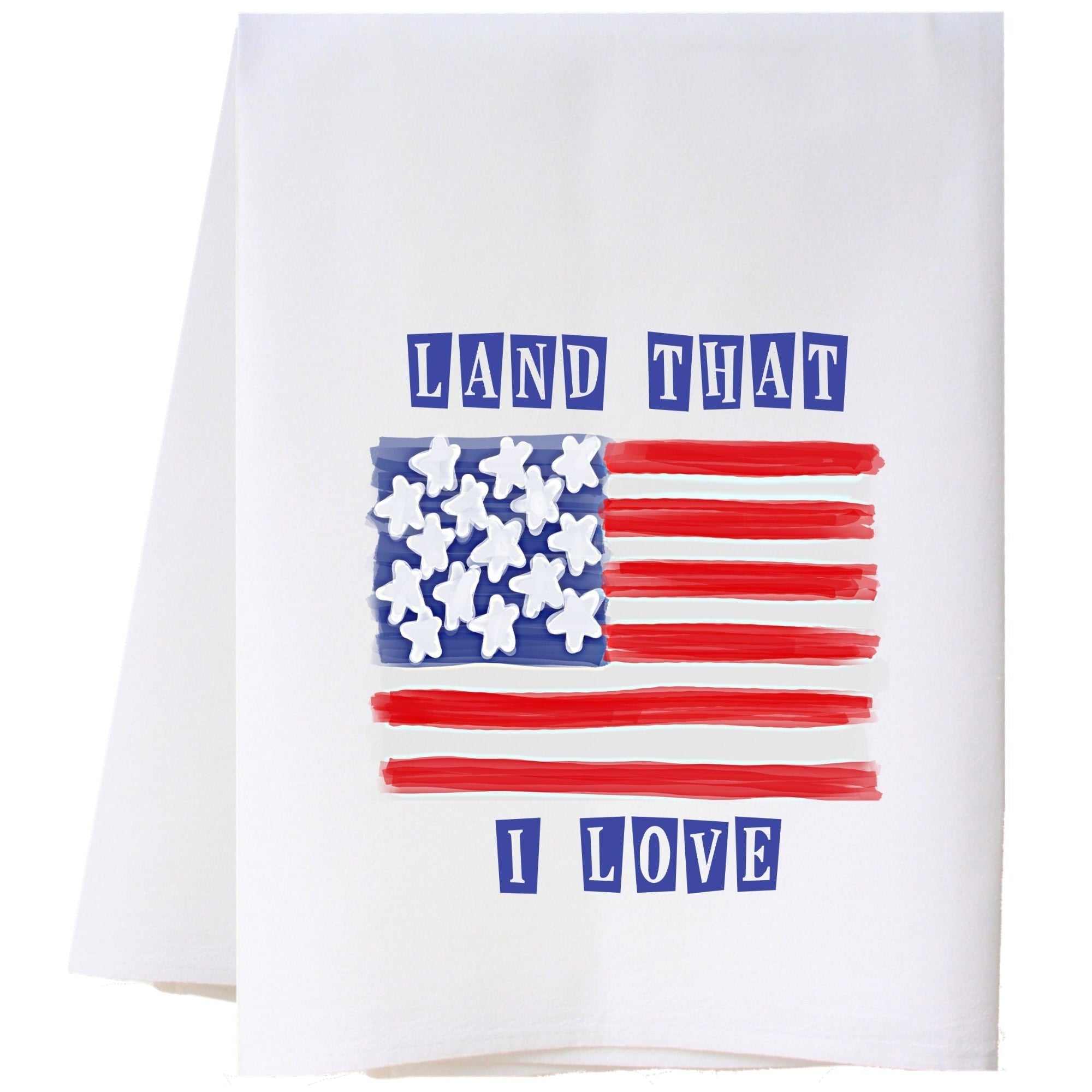 Land That I Love Flag Flour Sack Towel